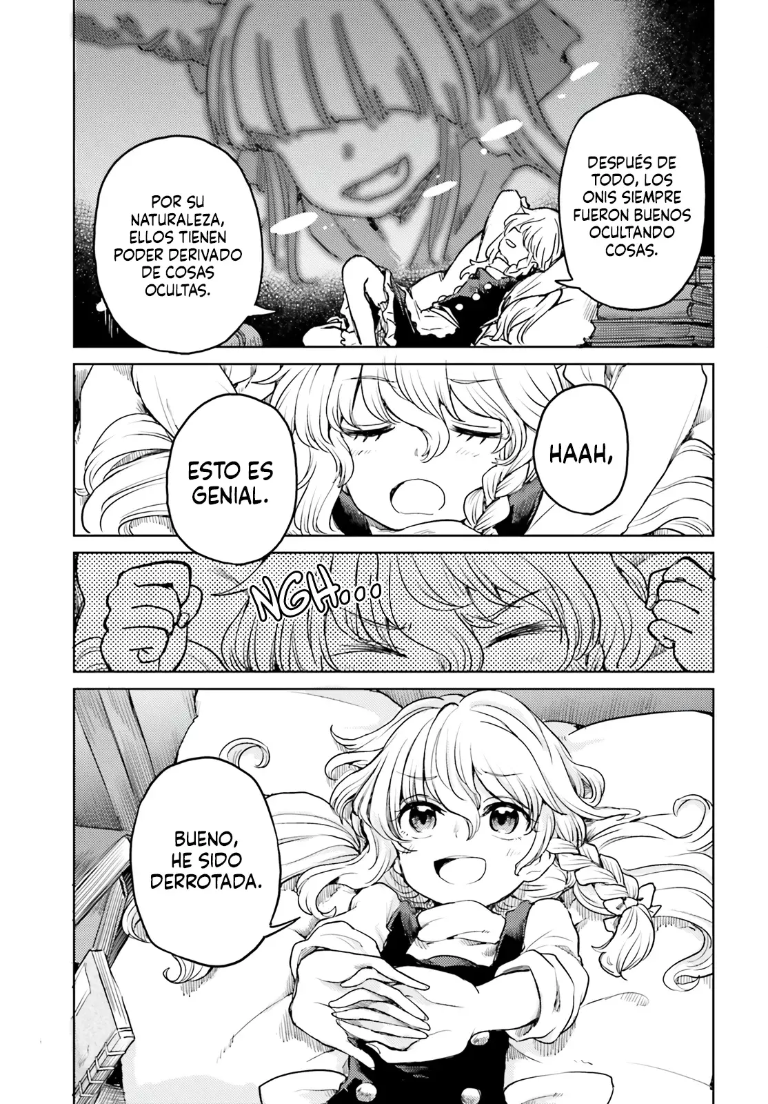 Touhou Suichouka ~ Lotus Eater-tachi no Suisei Capitulo 40: Un Oni fuera de su calabaza (Parte 2) página 13