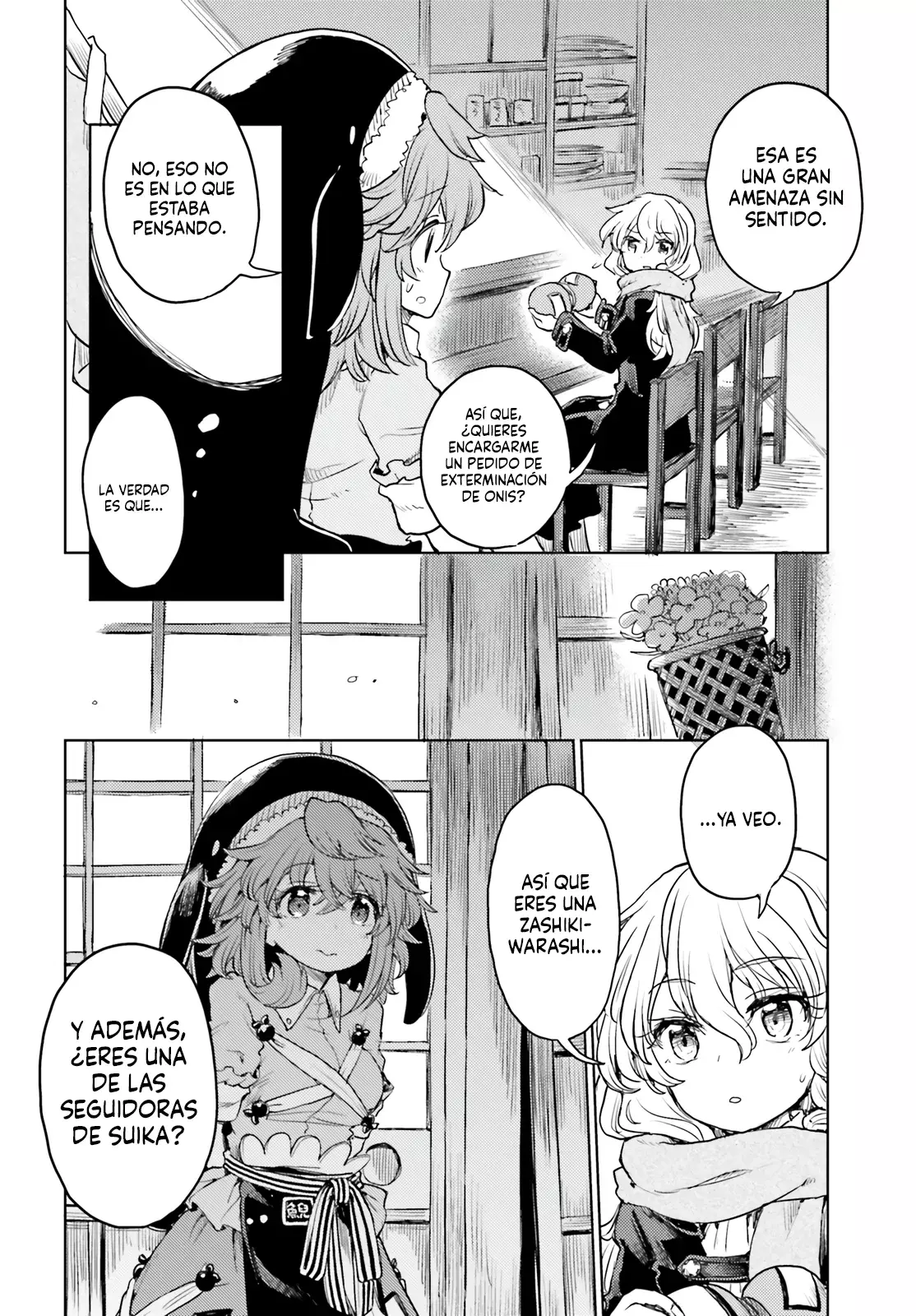 Touhou Suichouka ~ Lotus Eater-tachi no Suisei Capitulo 40: Un Oni fuera de su calabaza (Parte 2) página 2