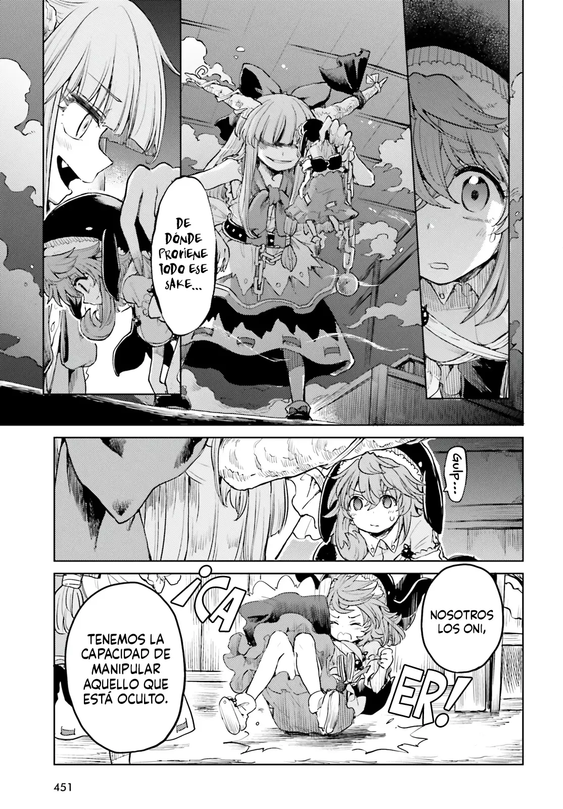 Touhou Suichouka ~ Lotus Eater-tachi no Suisei Capitulo 40: Un Oni fuera de su calabaza (Parte 2) página 23
