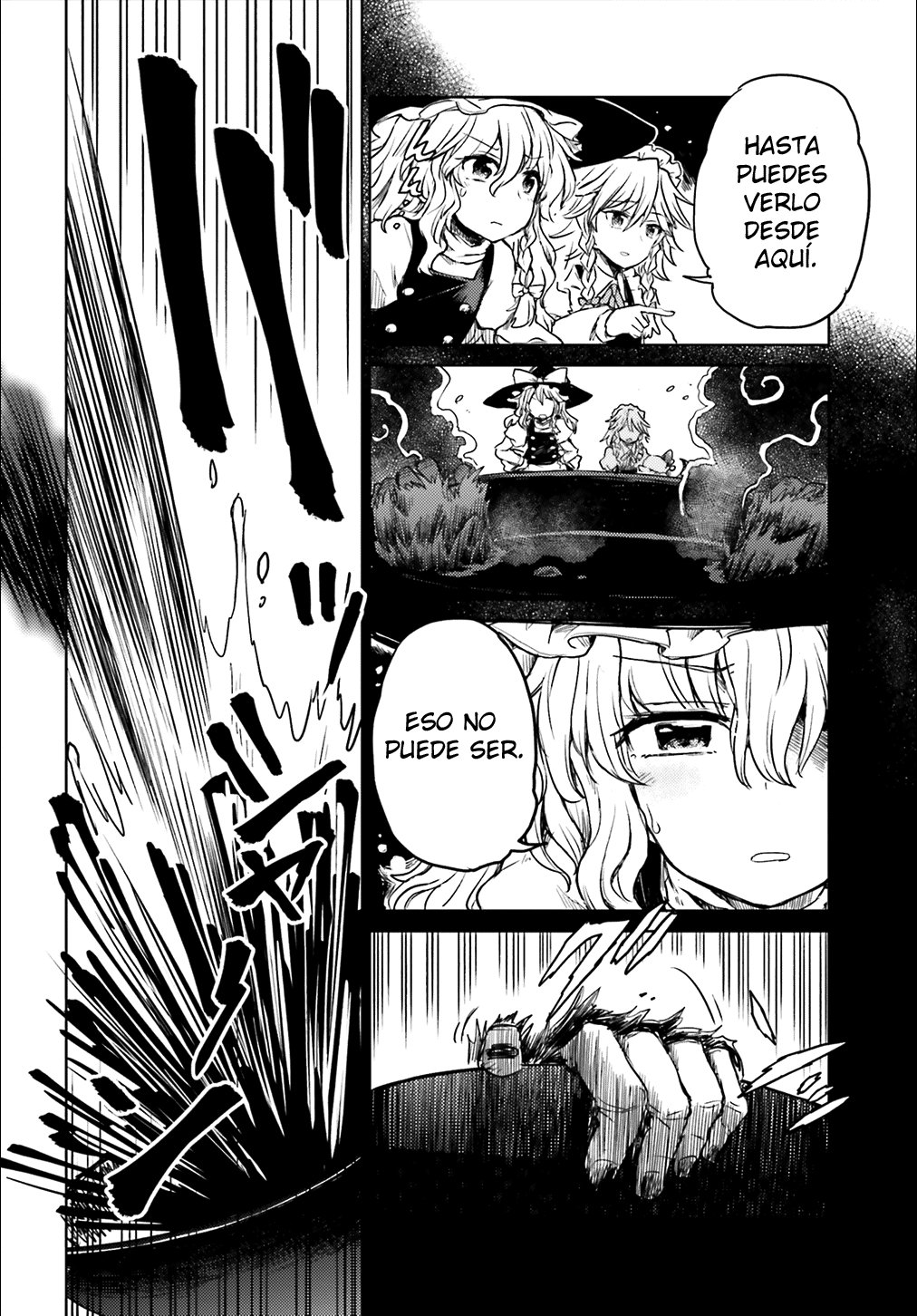 Touhou Suichouka ~ Lotus Eater-tachi no Suisei Capitulo 5: Los arrogantes atrapan hasta al simio rojo (parte 2) página 16