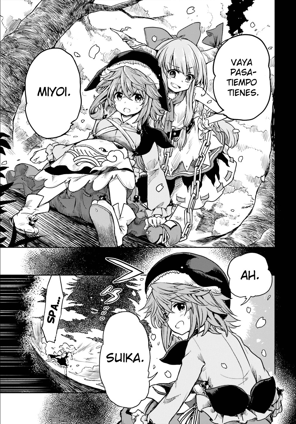 Touhou Suichouka ~ Lotus Eater-tachi no Suisei Capitulo 5: Los arrogantes atrapan hasta al simio rojo (parte 2) página 23