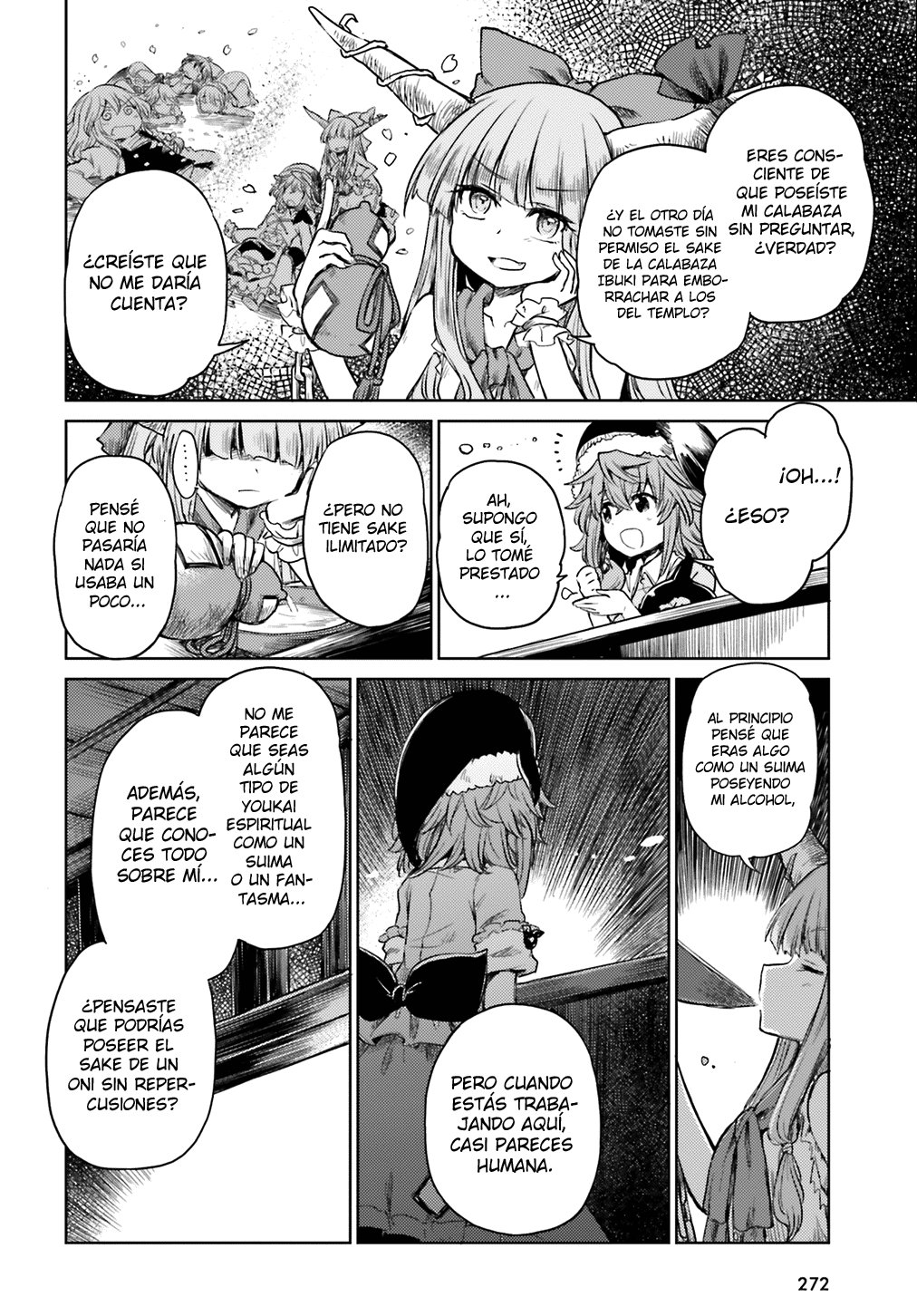 Touhou Suichouka ~ Lotus Eater-tachi no Suisei Capitulo 6: No hay youkais en los lugares sin alcohol (parte 1) página 6