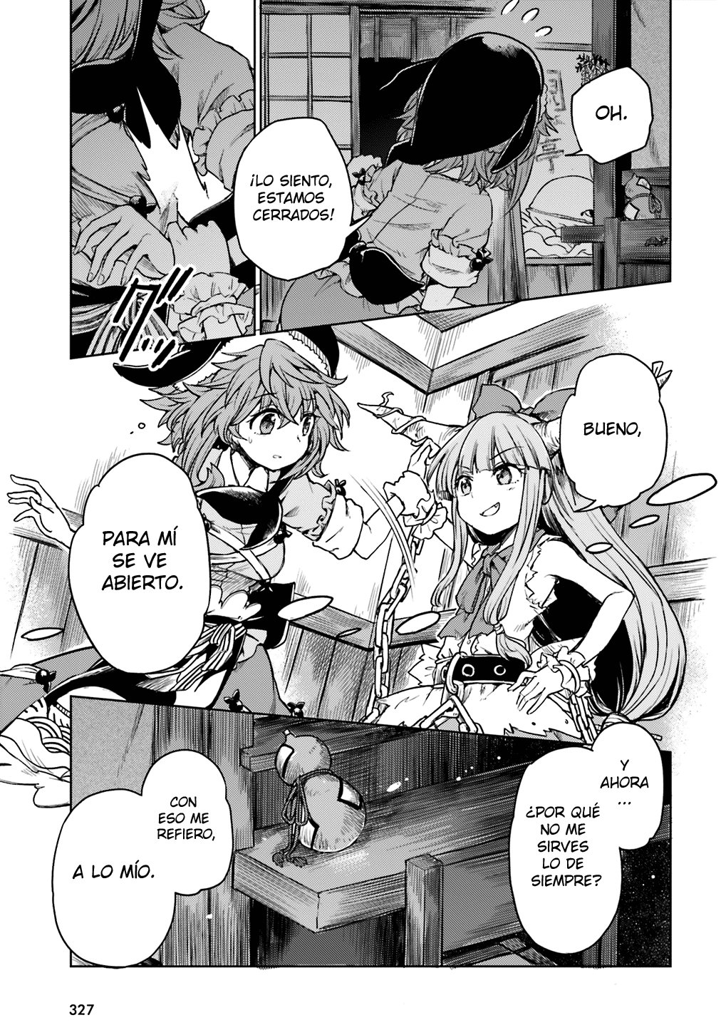 Touhou Suichouka ~ Lotus Eater-tachi no Suisei Capitulo 7: No hay youkais en los lugares sin alcohol (parte 2) página 14