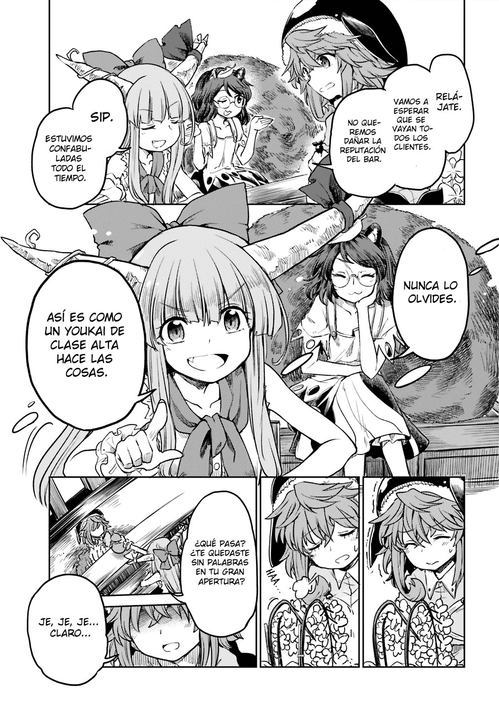 Touhou Suichouka ~ Lotus Eater-tachi no Suisei Capitulo 7: No hay youkais en los lugares sin alcohol (parte 2) página 26