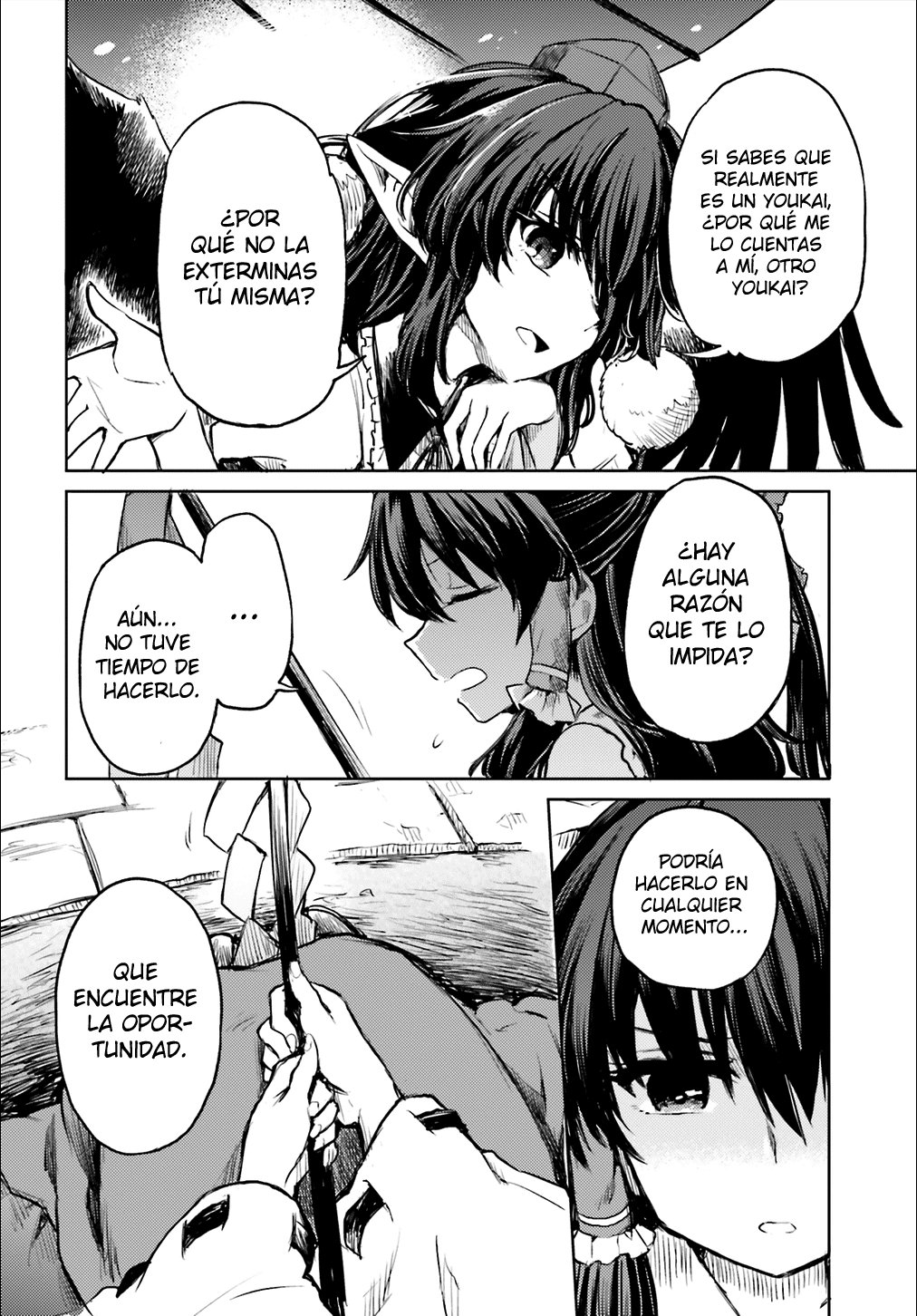 Touhou Suichouka ~ Lotus Eater-tachi no Suisei Capitulo 9: Las botellas tienen bocas y los potes, orejas (parte 2) página 8