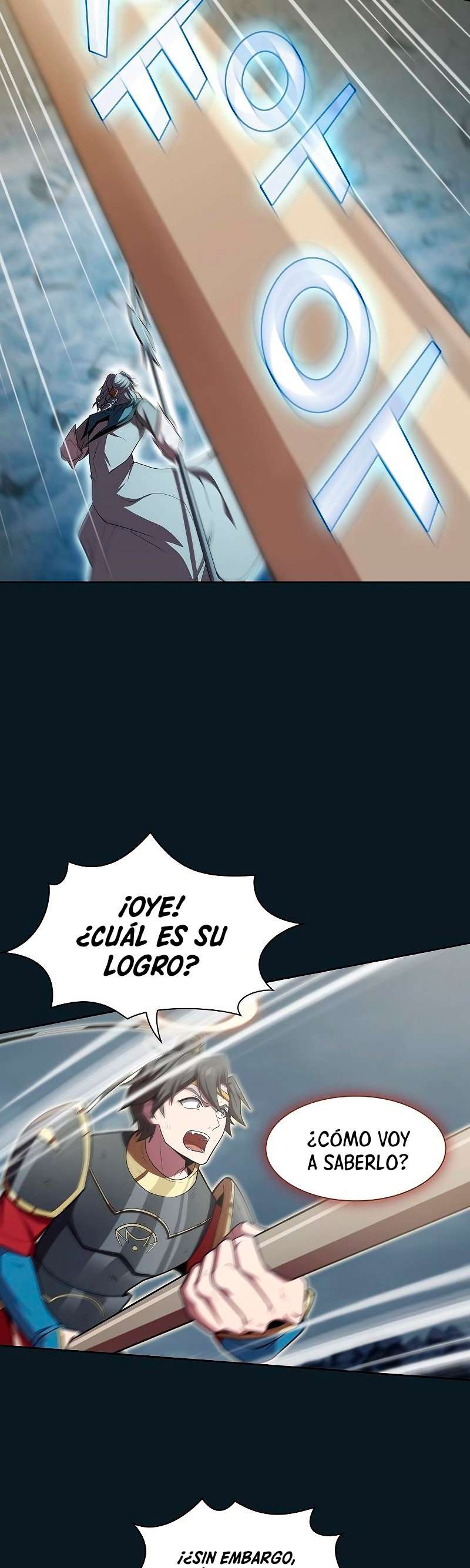 la torre del tutorial con el jugador avanzado Capitulo 101 página 35