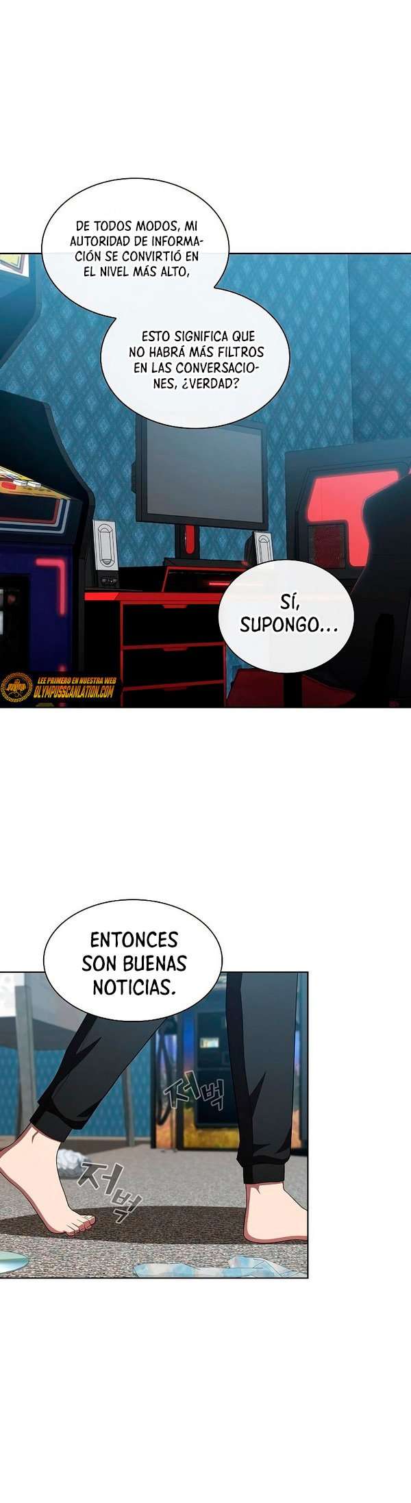 la torre del tutorial con el jugador avanzado Capitulo 133 página 38