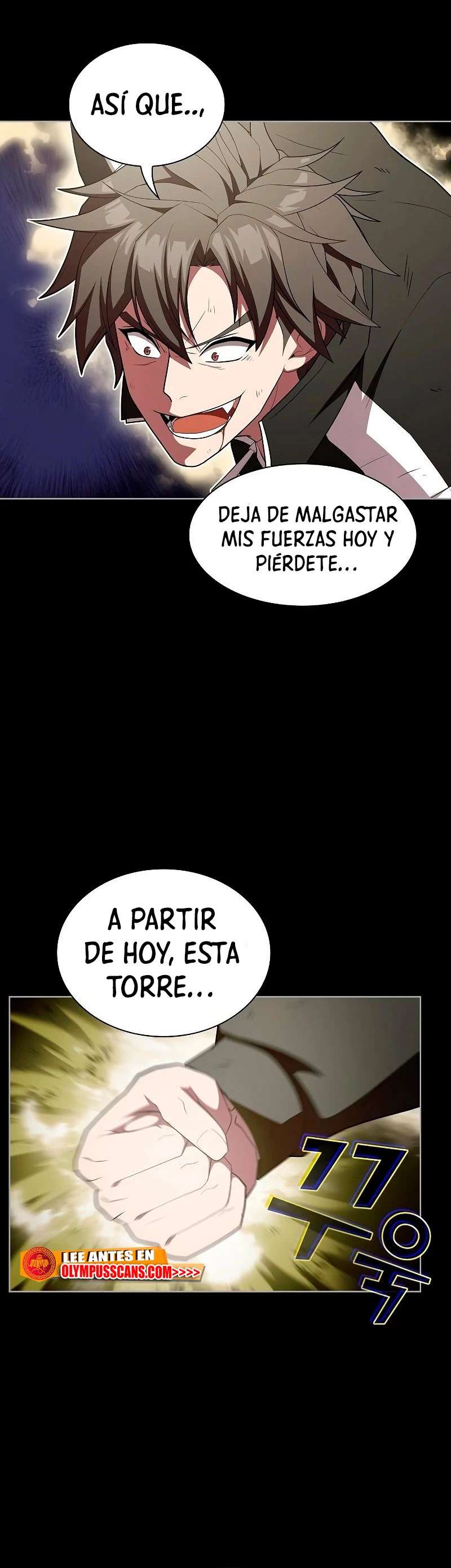 la torre del tutorial con el jugador avanzado Capitulo 158 página 44