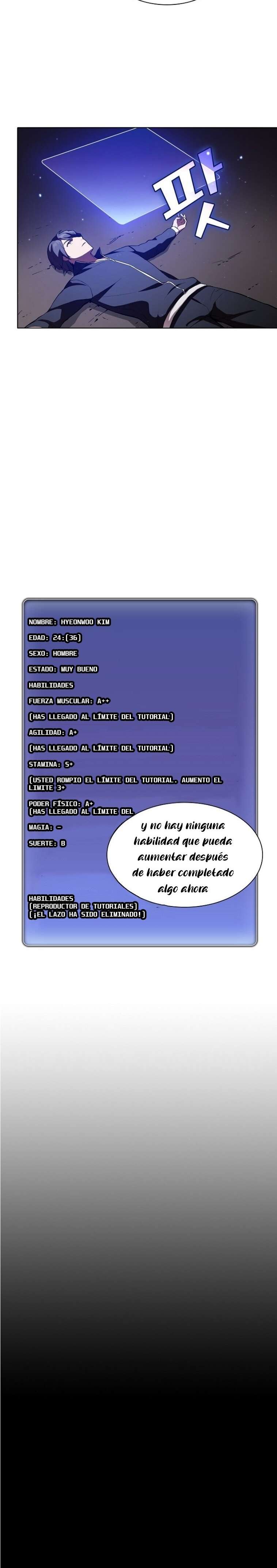 la torre del tutorial con el jugador avanzado Capitulo 2 página 16