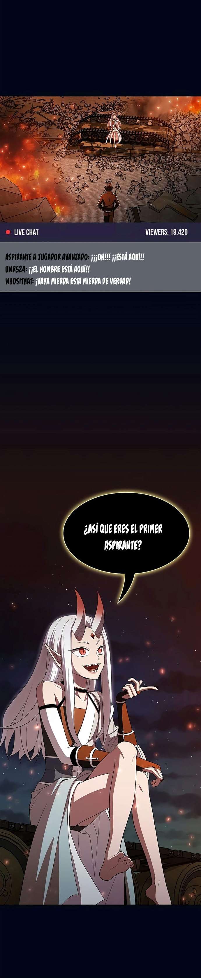 la torre del tutorial con el jugador avanzado Capitulo 40 página 19