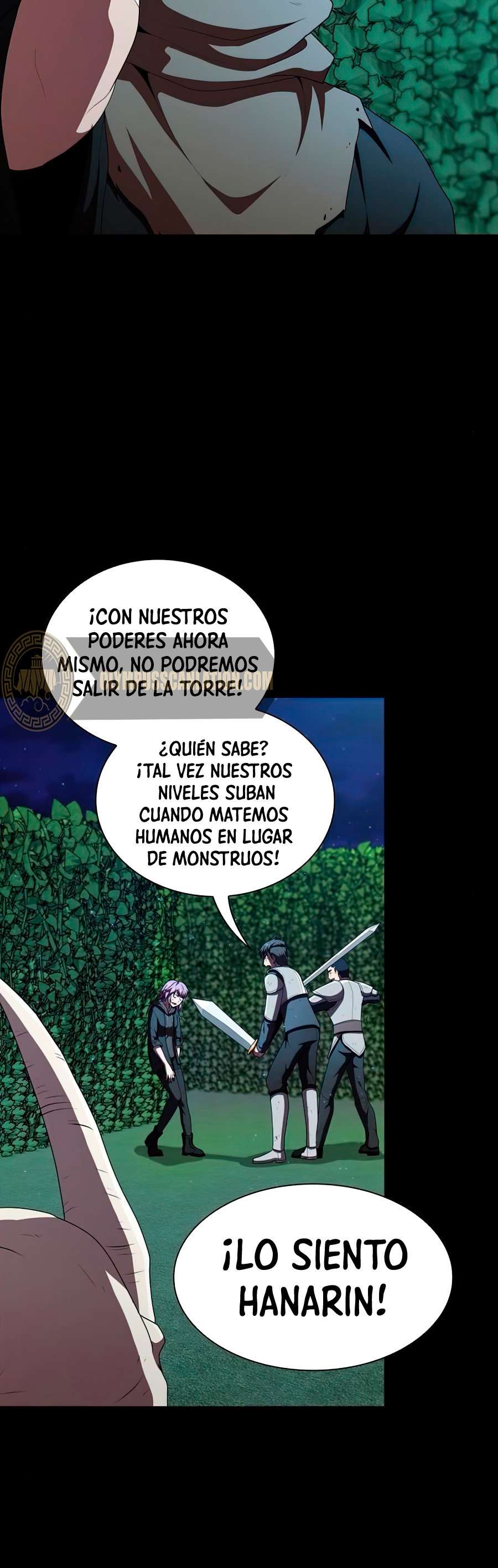 la torre del tutorial con el jugador avanzado Capitulo 77 página 42