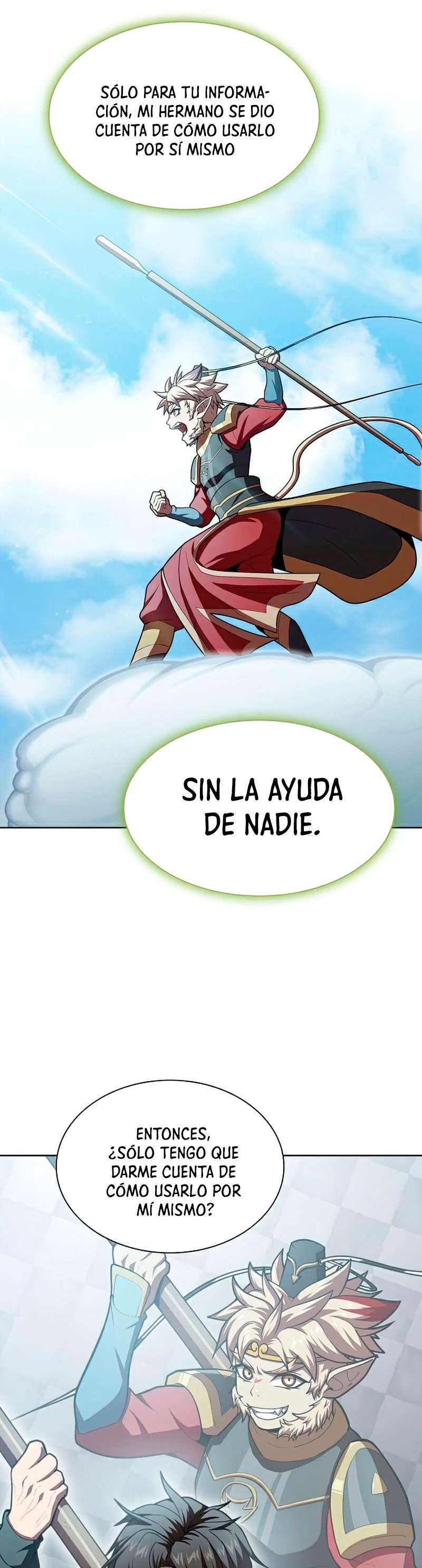 la torre del tutorial con el jugador avanzado Capitulo 95 página 43