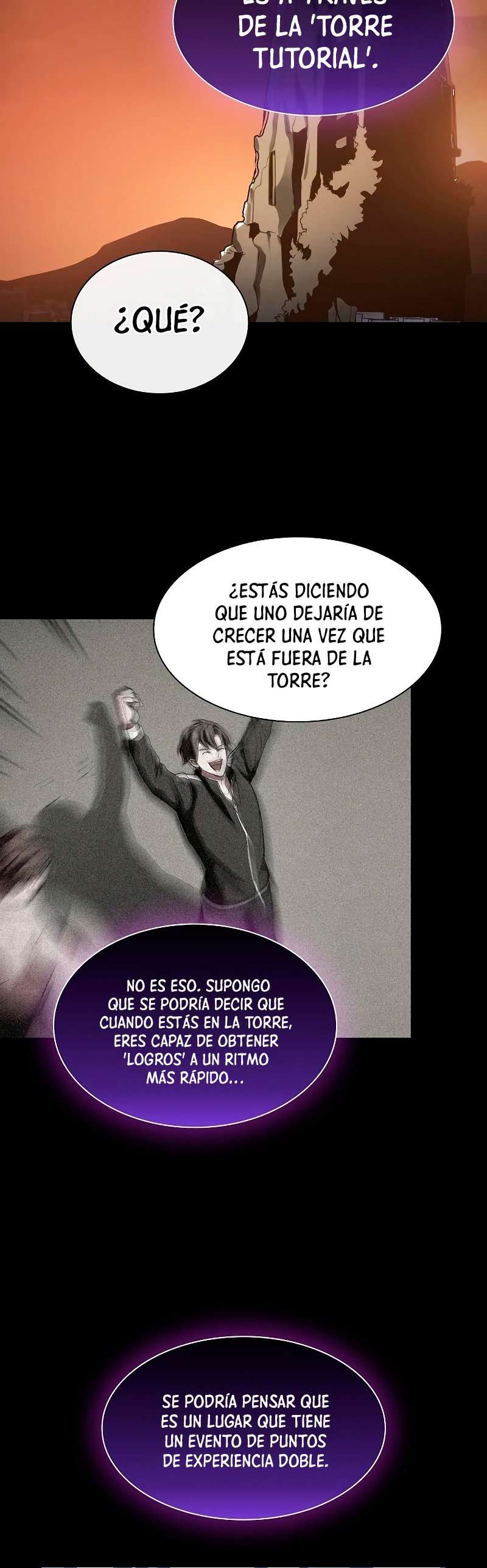 la torre del tutorial con el jugador avanzado Capitulo 99 página 31