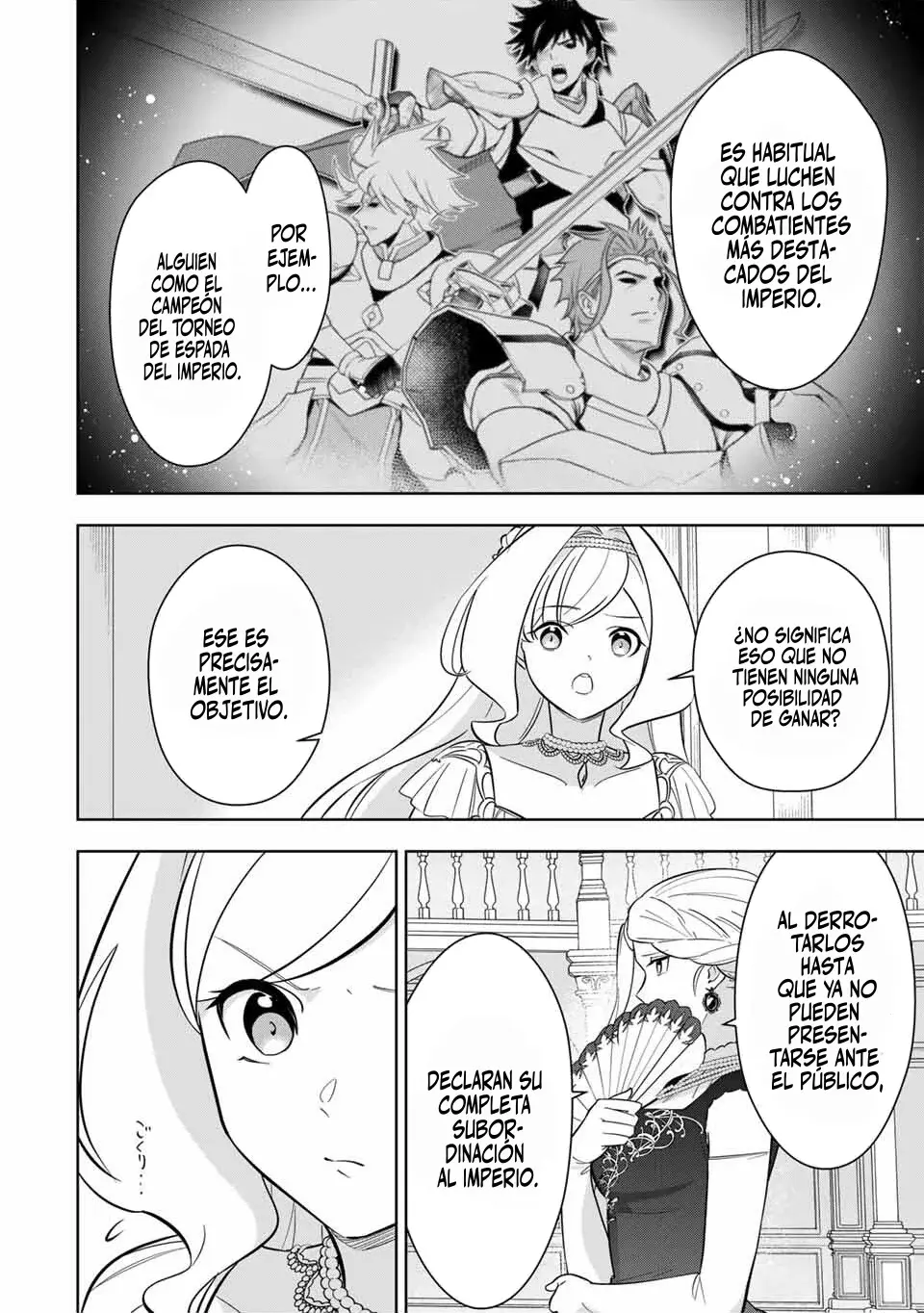 KOUJO TENSEI ~DENSETSU NO DAIMADOUSHI (♂), HIME KISHI TO NARITE DENSETSU NO REIJOU KISHIDAN WO TSUKURI MUSOU SURU Capitulo 4 página 8