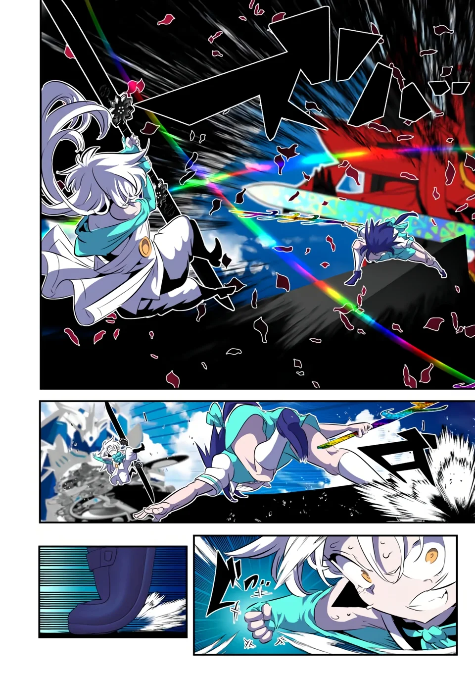 Tensei Shitara dai Nana Ouji dattanode, Kimamani Majutsu o Kiwamemasu Capitulo 138: Monocromo vs Arcoíris página 14