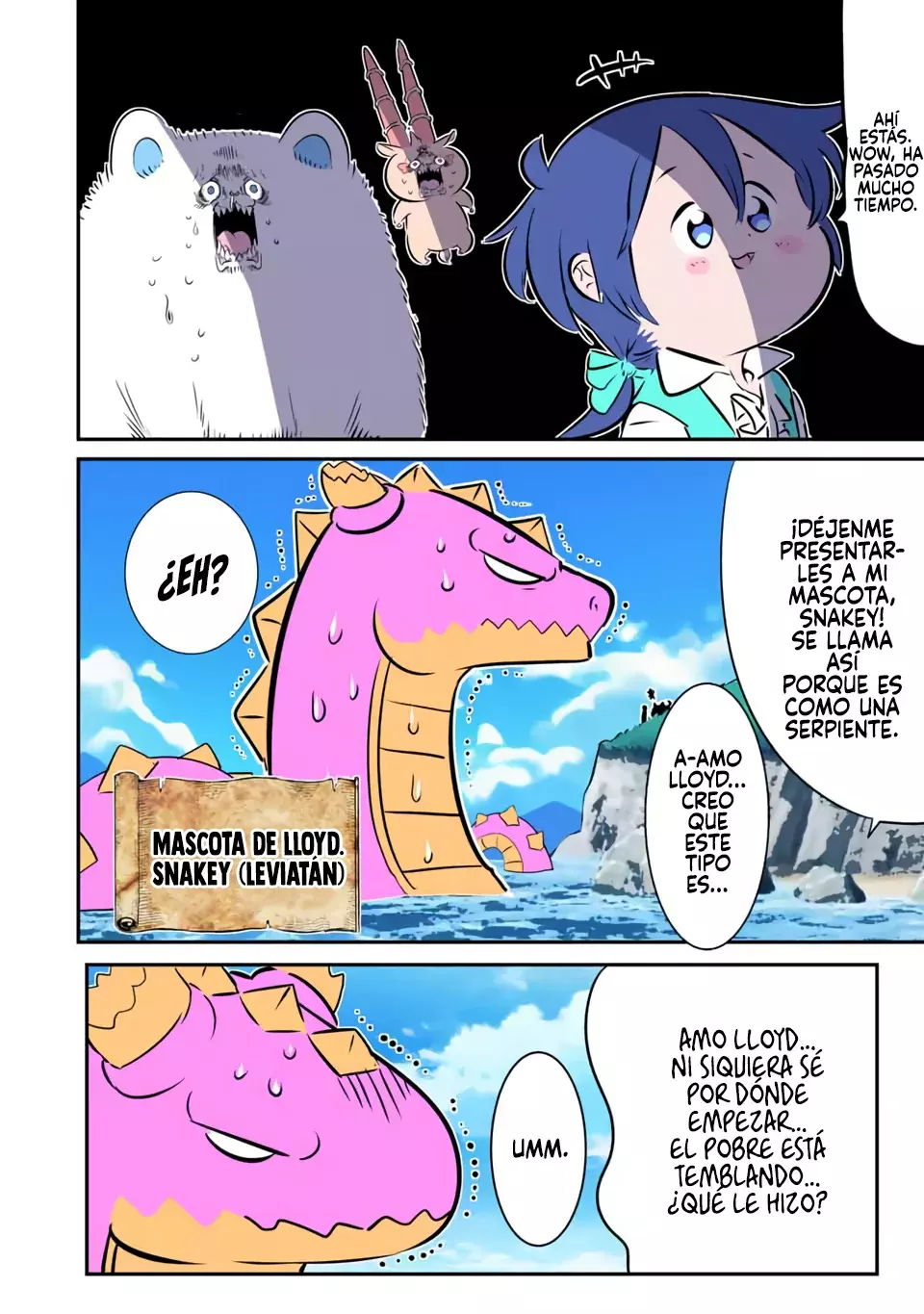 Tensei Shitara dai Nana Ouji dattanode, Kimamani Majutsu o Kiwamemasu Capitulo 162.5: Extra: Una serpiente bajo el cuidado de una rana página 8