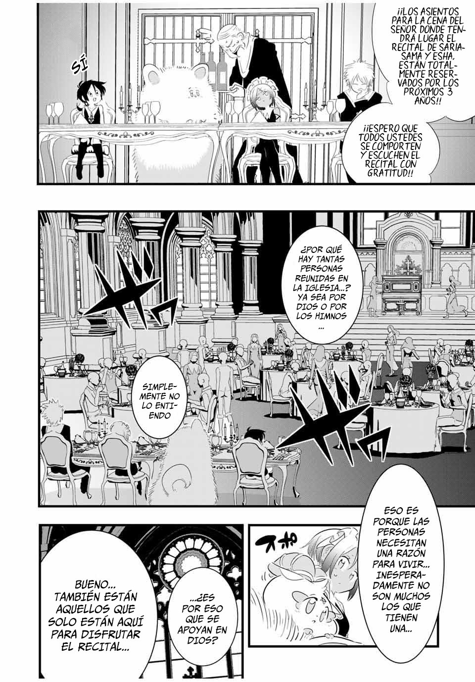 Tensei Shitara dai Nana Ouji dattanode, Kimamani Majutsu o Kiwamemasu Capitulo 45: El recital de Esha y Saria página 6