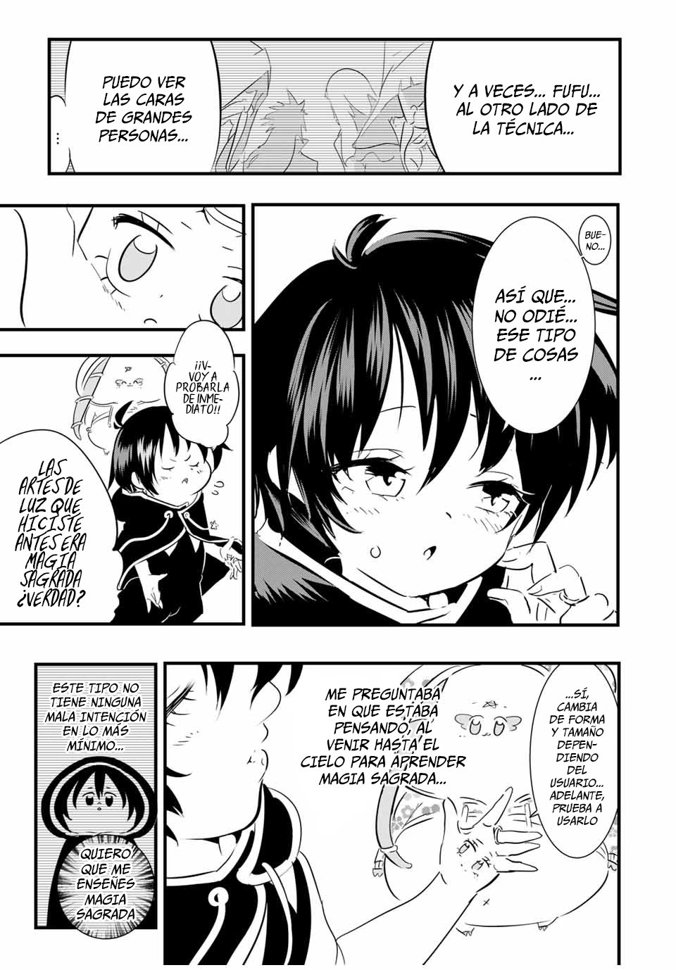 Tensei Shitara dai Nana Ouji dattanode, Kimamani Majutsu o Kiwamemasu Capitulo 49: Aprendamos magia sagrada página 9