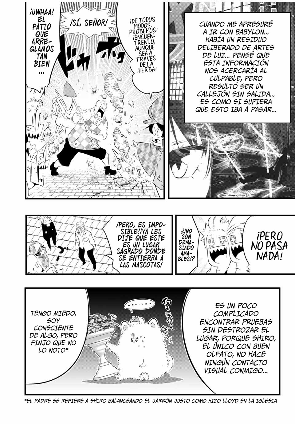 Tensei Shitara dai Nana Ouji dattanode, Kimamani Majutsu o Kiwamemasu Capitulo 61: Explorando el patio página 8