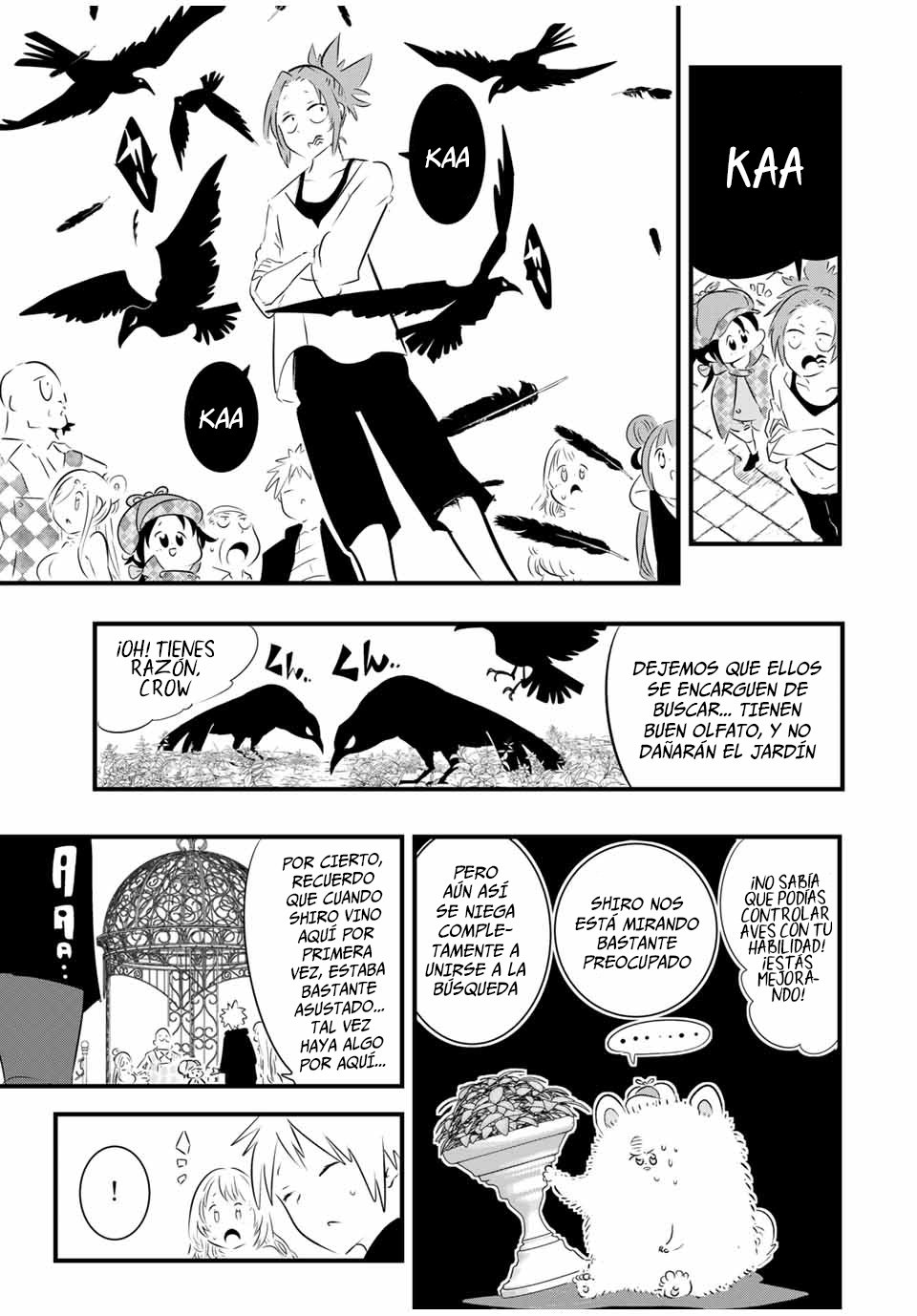 Tensei Shitara dai Nana Ouji dattanode, Kimamani Majutsu o Kiwamemasu Capitulo 61: Explorando el patio página 9