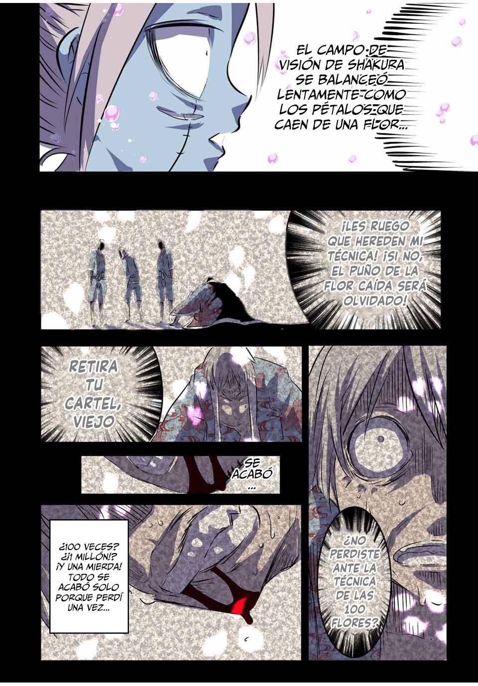 Tensei Shitara dai Nana Ouji dattanode, Kimamani Majutsu o Kiwamemasu Capitulo 71: Puño de la flor caída VS Puño de las cien flores página 14