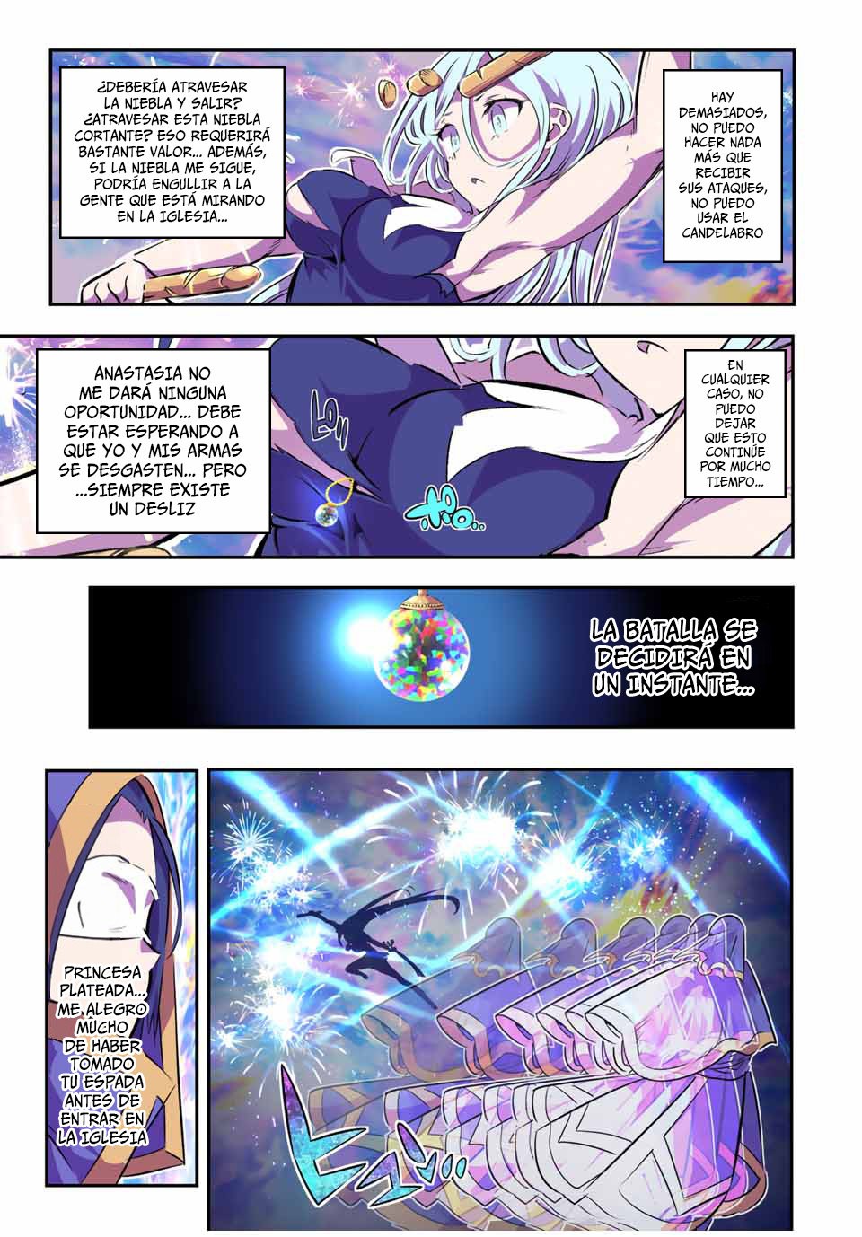 Tensei Shitara dai Nana Ouji dattanode, Kimamani Majutsu o Kiwamemasu Capitulo 75: Emperatriz lunar VS Princesa plateada página 10