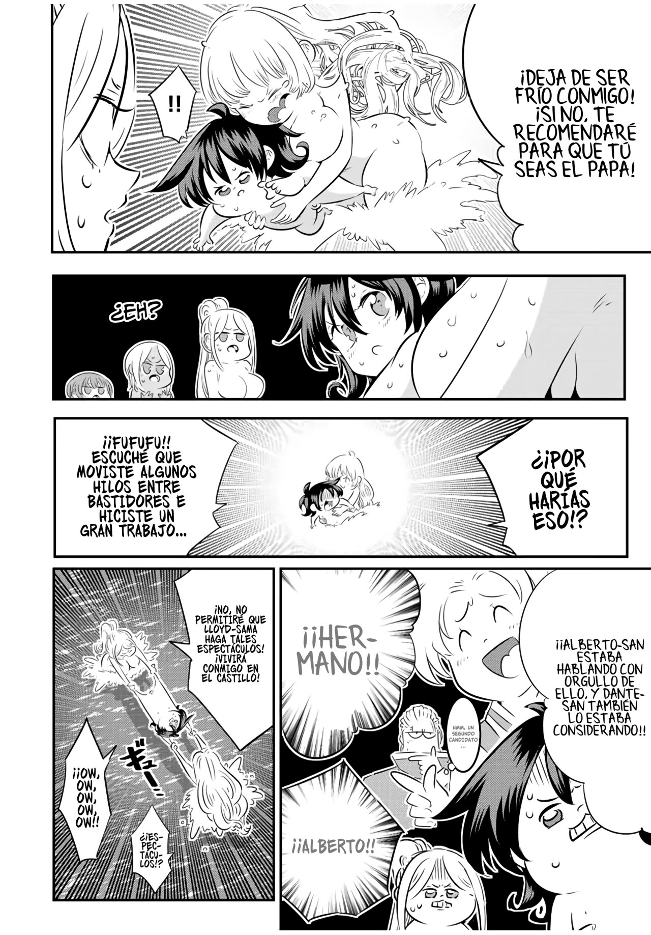 Tensei Shitara dai Nana Ouji dattanode, Kimamani Majutsu o Kiwamemasu Capitulo 88: Discusión en los baños termales página 14