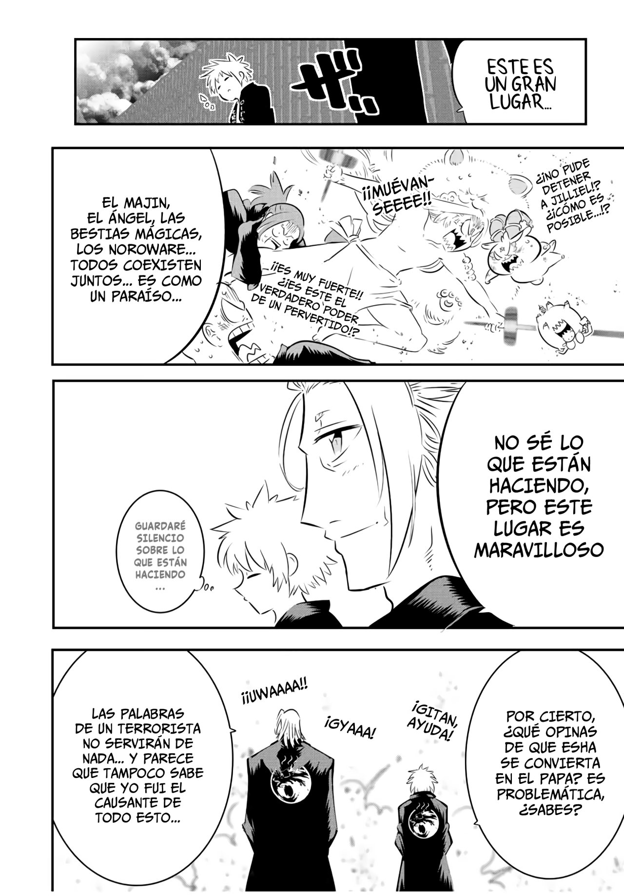 Tensei Shitara dai Nana Ouji dattanode, Kimamani Majutsu o Kiwamemasu Capitulo 88: Discusión en los baños termales página 9