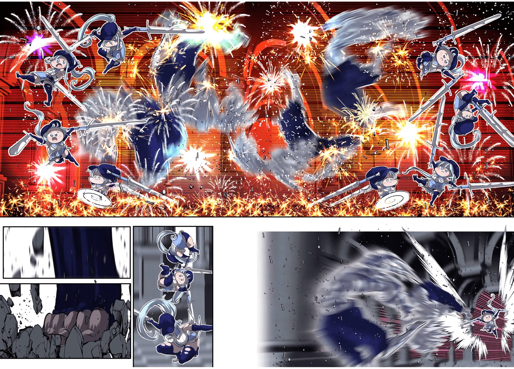 Tensei Shitara dai Nana Ouji dattanode, Kimamani Majutsu o Kiwamemasu Capitulo 96: Estilo Langris: Técnica misteriosa de cortes infinitos página 10