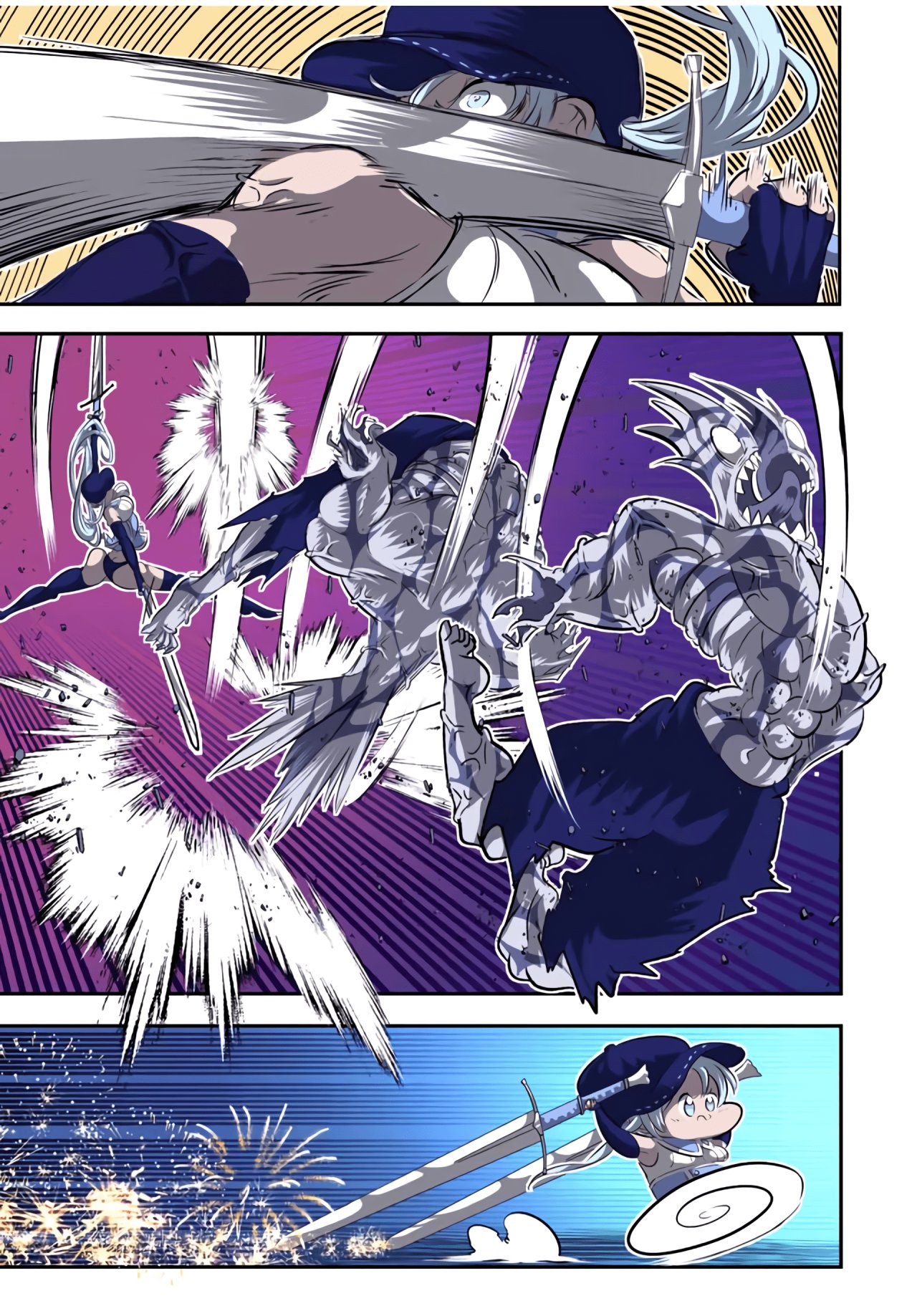 Tensei Shitara dai Nana Ouji dattanode, Kimamani Majutsu o Kiwamemasu Capitulo 96: Estilo Langris: Técnica misteriosa de cortes infinitos página 9