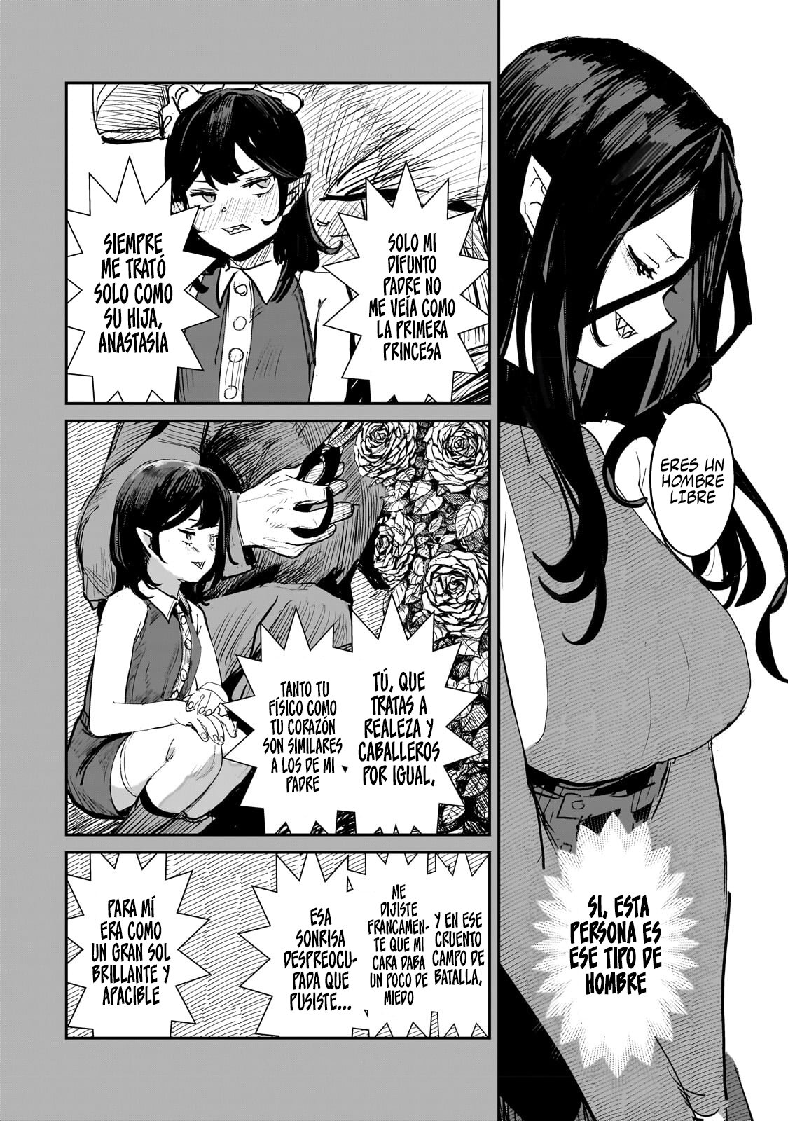 Caballero virgen que es el feudal de la frontera en un mundo con los roles de género intercambiados Capitulo 2: Lady Astarte página 30