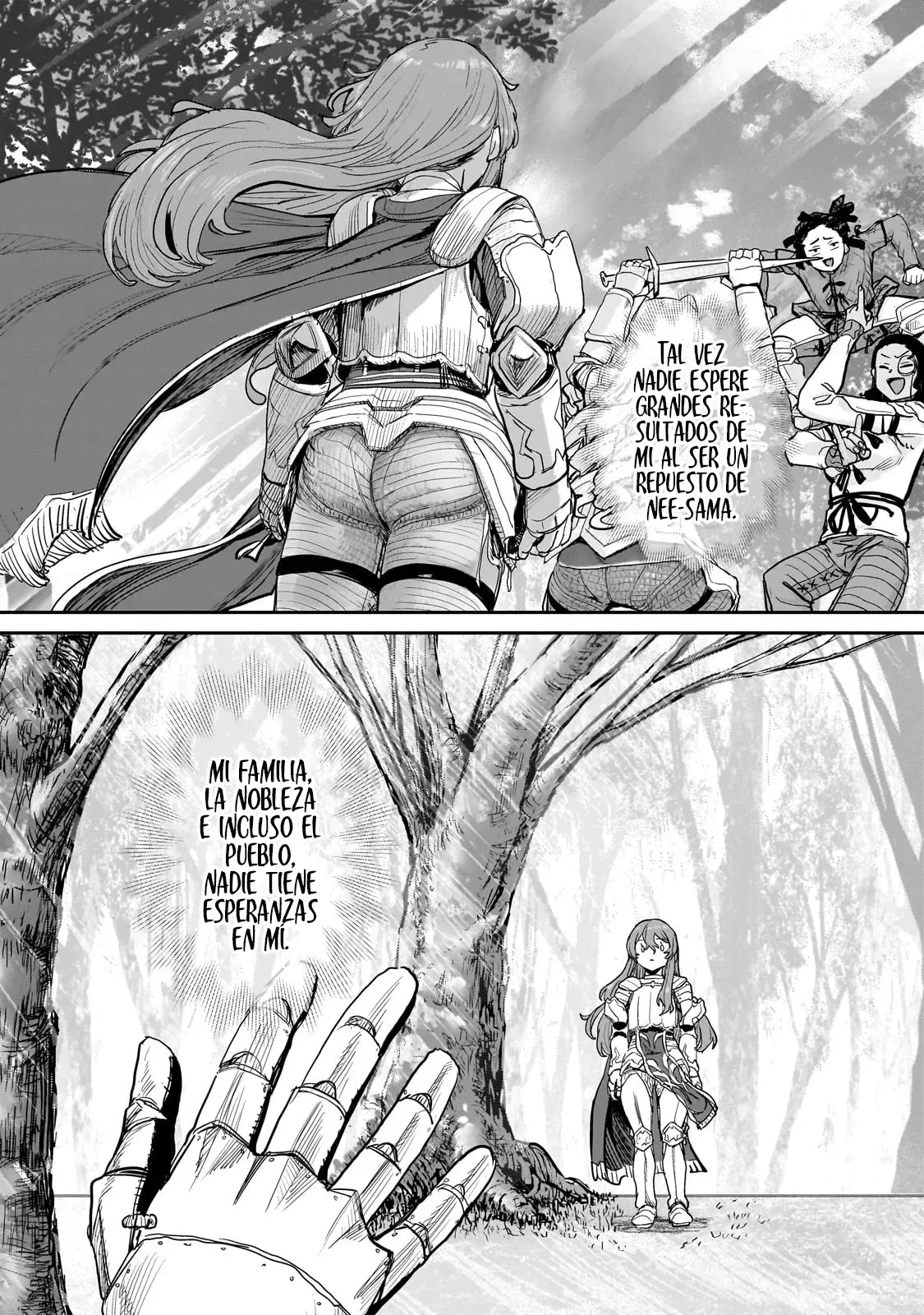 Caballero virgen que es el feudal de la frontera en un mundo con los roles de género intercambiados Capitulo 4.2: ¡A pesar de ser virgen! (2) página 12