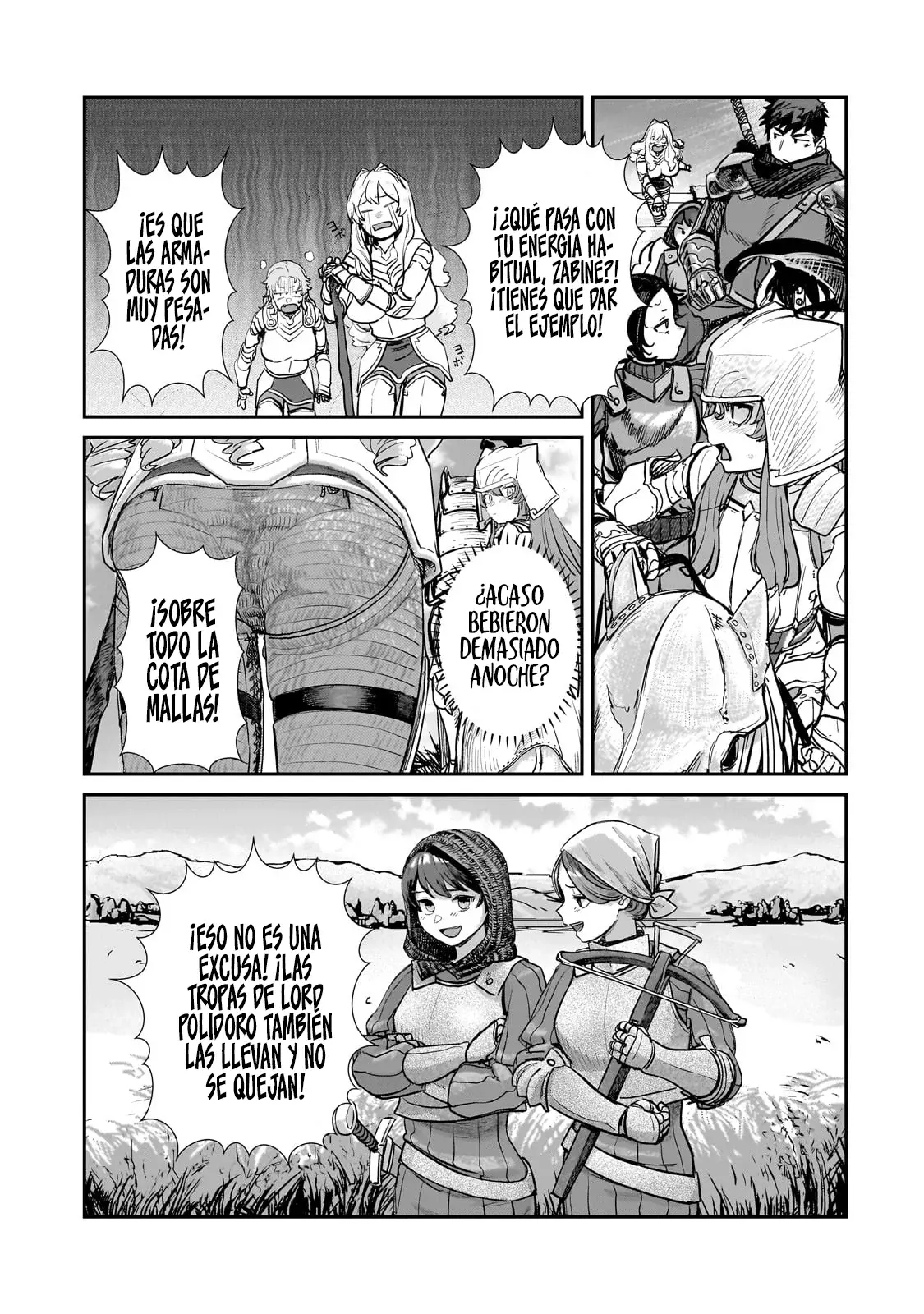 Caballero virgen que es el feudal de la frontera en un mundo con los roles de género intercambiados Capitulo 4.2: ¡A pesar de ser virgen! (2) página 8