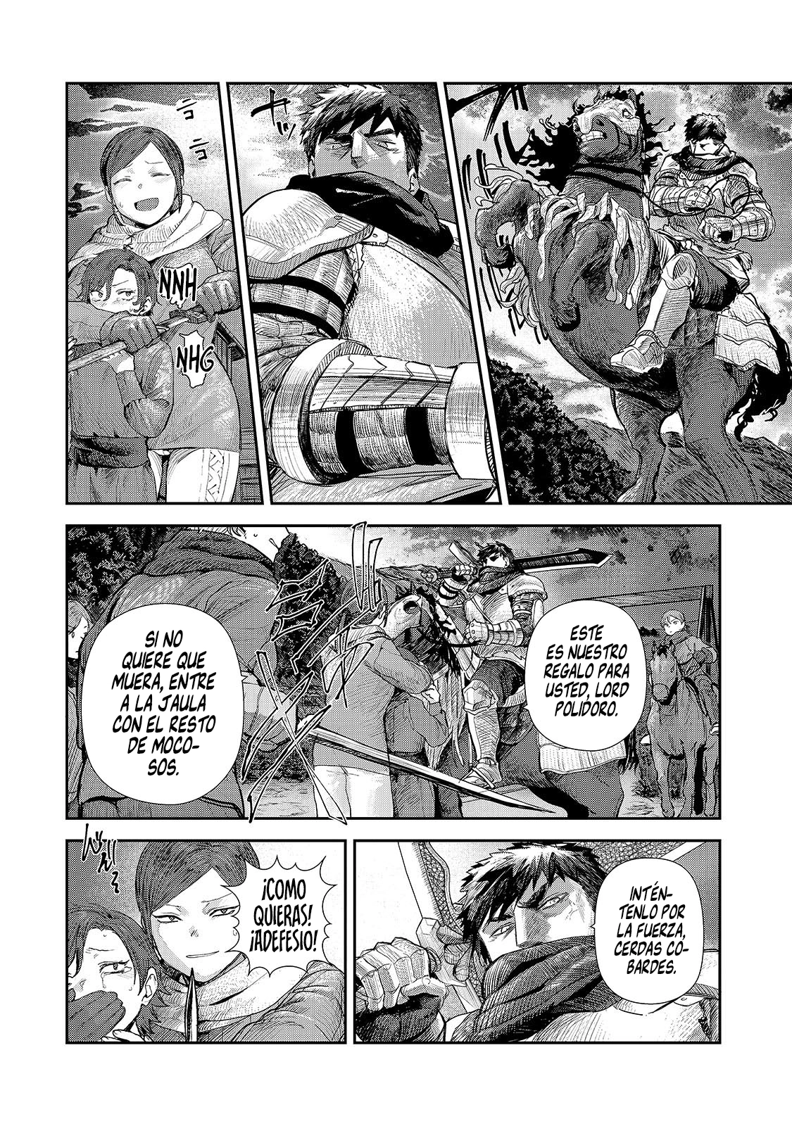 Caballero virgen que es el feudal de la frontera en un mundo con los roles de género intercambiados Capitulo 9.1: Un Gran Héroe página 4