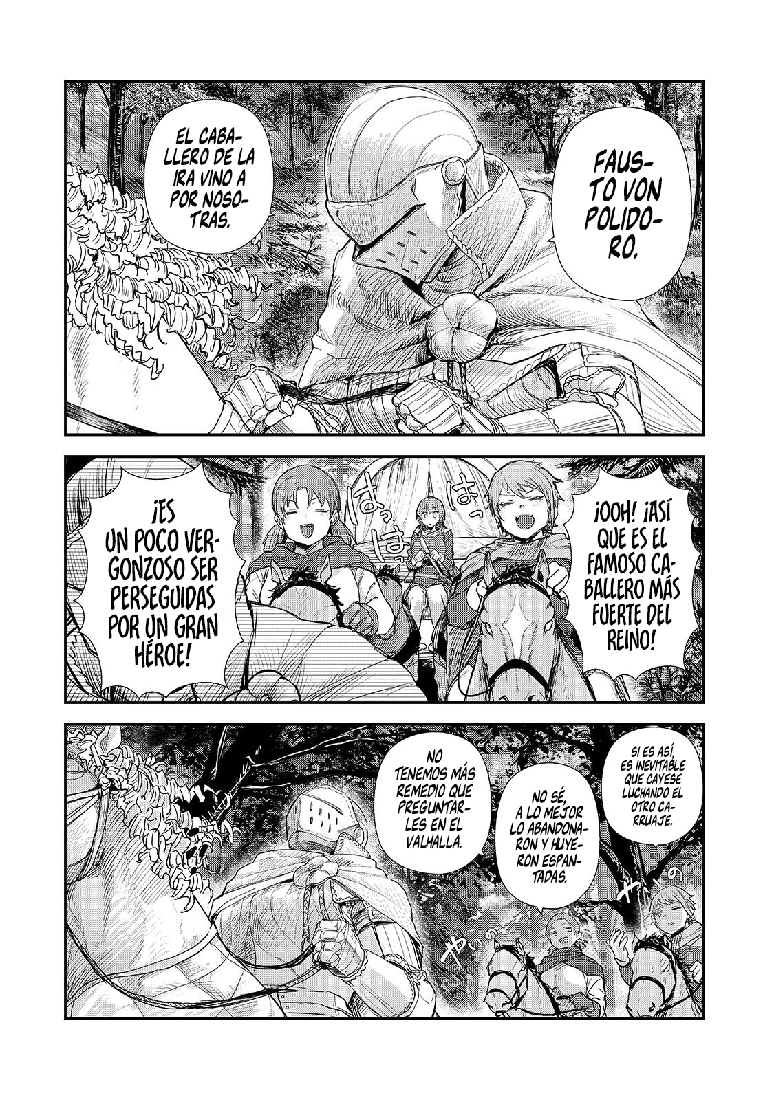 Caballero virgen que es el feudal de la frontera en un mundo con los roles de género intercambiados Capitulo 9.1: Un Gran Héroe página 7