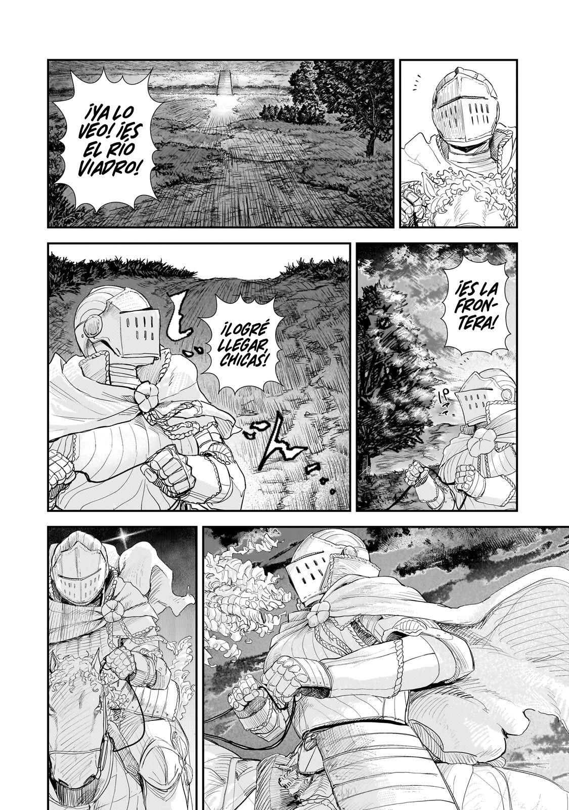 Caballero virgen que es el feudal de la frontera en un mundo con los roles de género intercambiados Capitulo 9.2: Un Gran Héroe (2) página 10