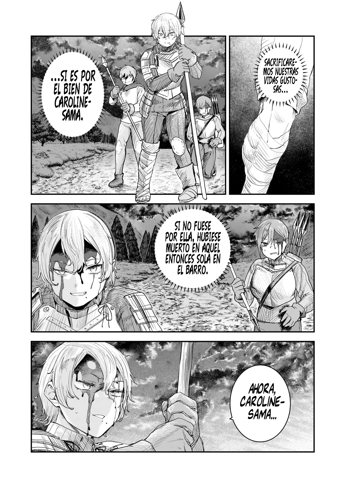 Caballero virgen que es el feudal de la frontera en un mundo con los roles de género intercambiados Capitulo 9.2: Un Gran Héroe (2) página 3