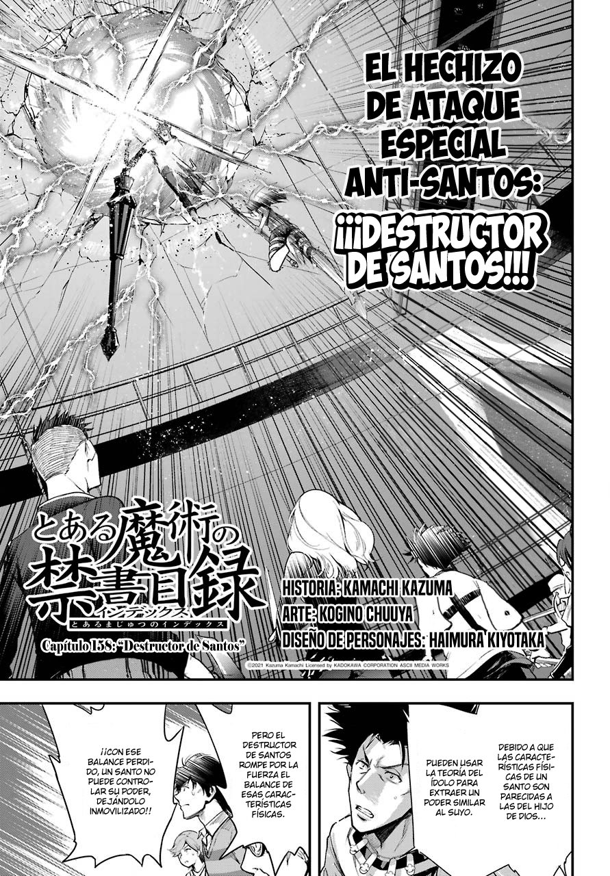 Toaru Majutsu no Index Capitulo 158: Destructor de Santos página 3