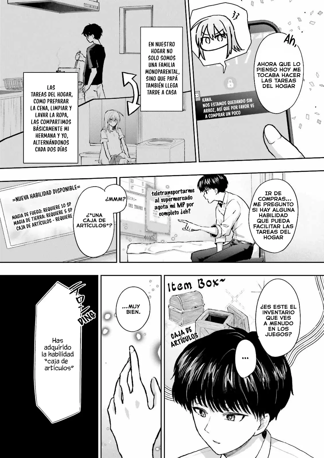 Classmate wa Isekai de Yuusha ni Natta kedo, Ore dake Gendai Nihon ni Okizari ni Narimashita Capitulo 3.2 página 7