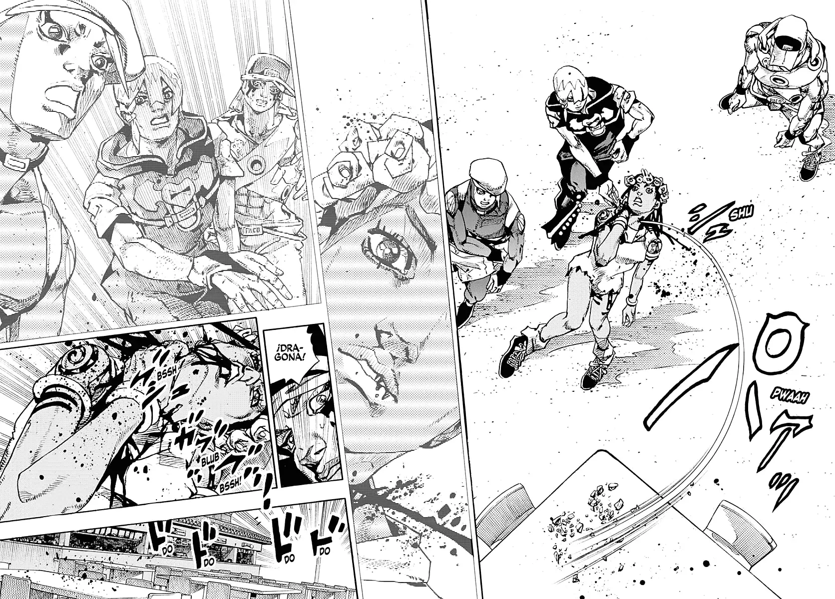 JoJo's Bizarre Adventure Parte 9: The JoJoLands Capitulo 10: Kailua Kona - Esperando la hora del vuelo, Parte 2 página 37