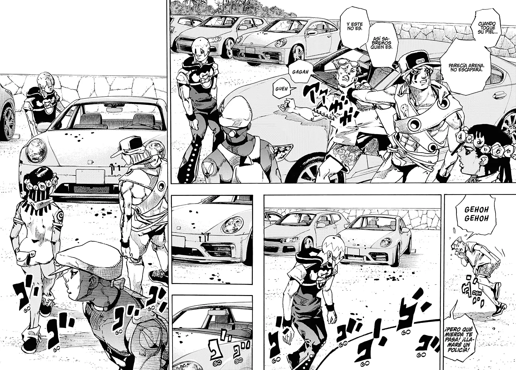 JoJo's Bizarre Adventure Parte 9: The JoJoLands Capitulo 11: Kailua Kona - Esperando la hora del vuelo, Parte 3 página 10