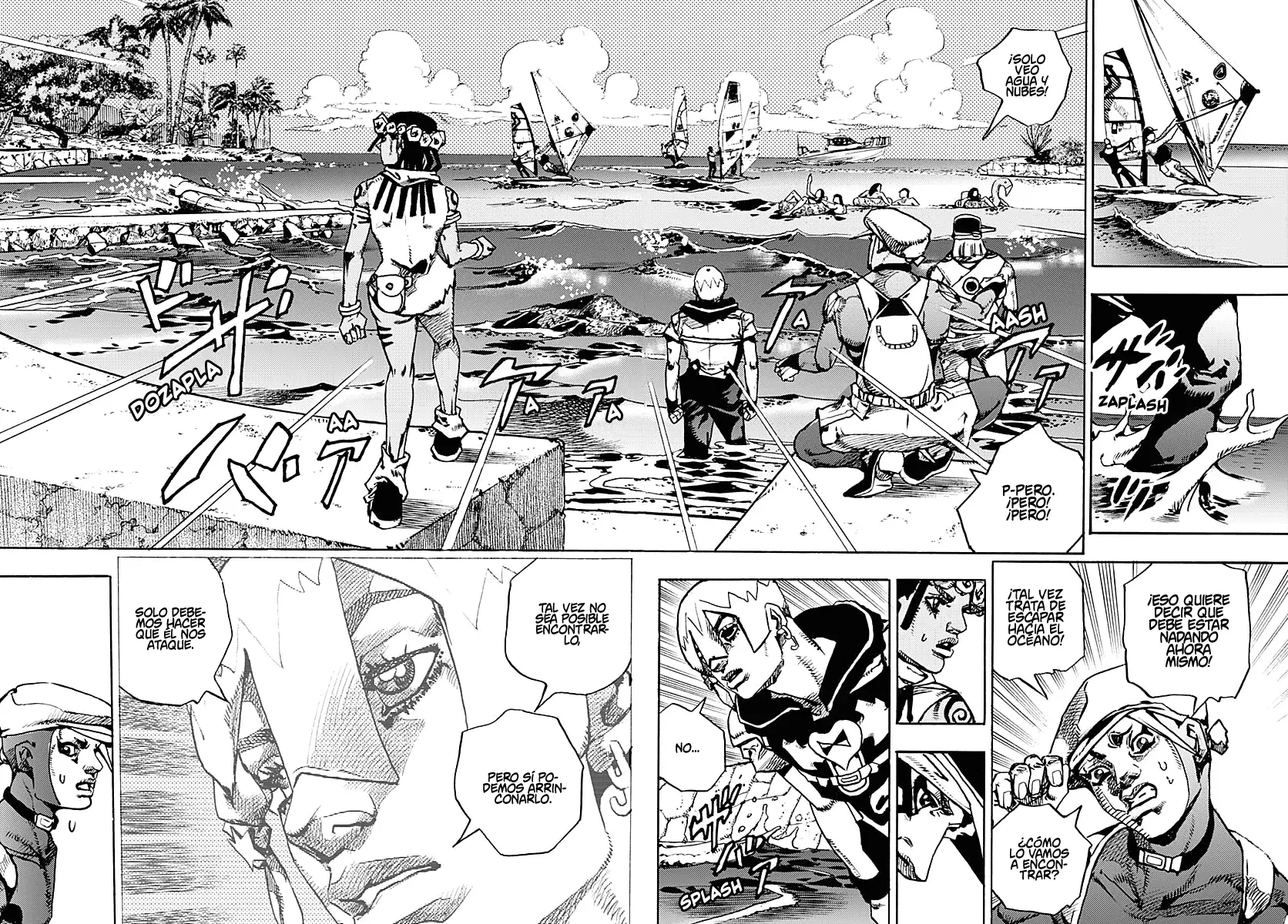 JoJo's Bizarre Adventure Parte 9: The JoJoLands Capitulo 11: Kailua Kona - Esperando la hora del vuelo, Parte 3 página 23