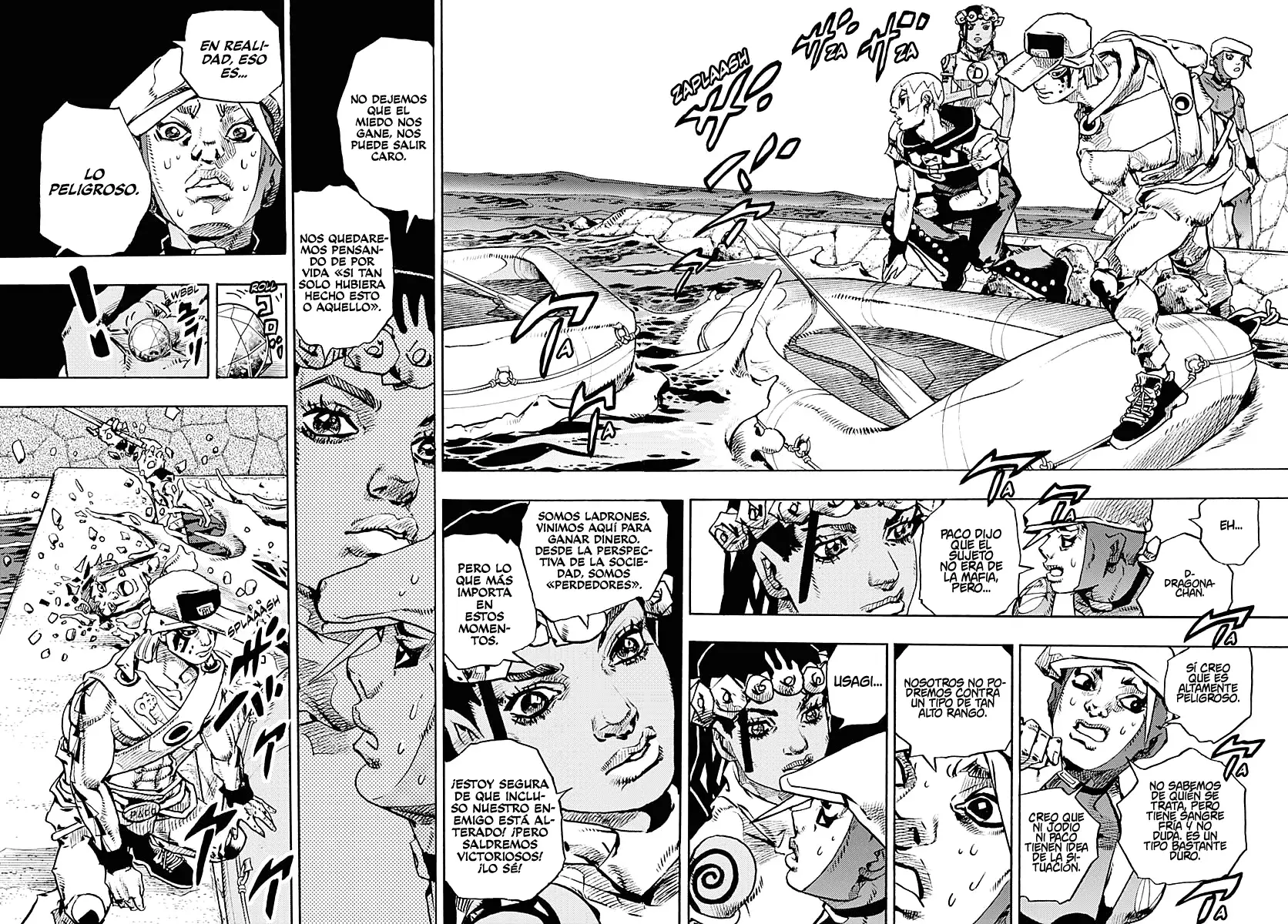 JoJo's Bizarre Adventure Parte 9: The JoJoLands Capitulo 11: Kailua Kona - Esperando la hora del vuelo, Parte 3 página 26