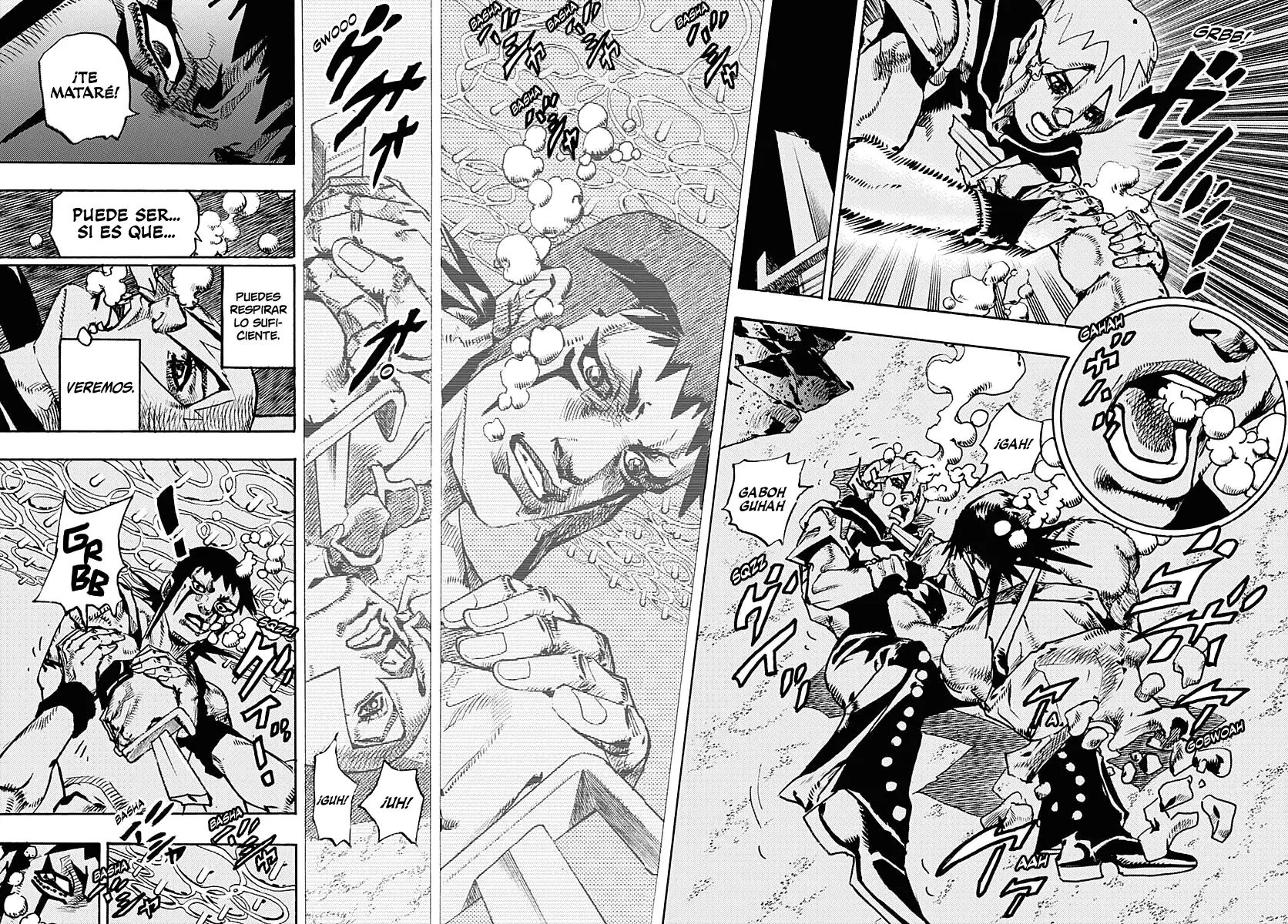JoJo's Bizarre Adventure Parte 9: The JoJoLands Capitulo 11: Kailua Kona - Esperando la hora del vuelo, Parte 3 página 34