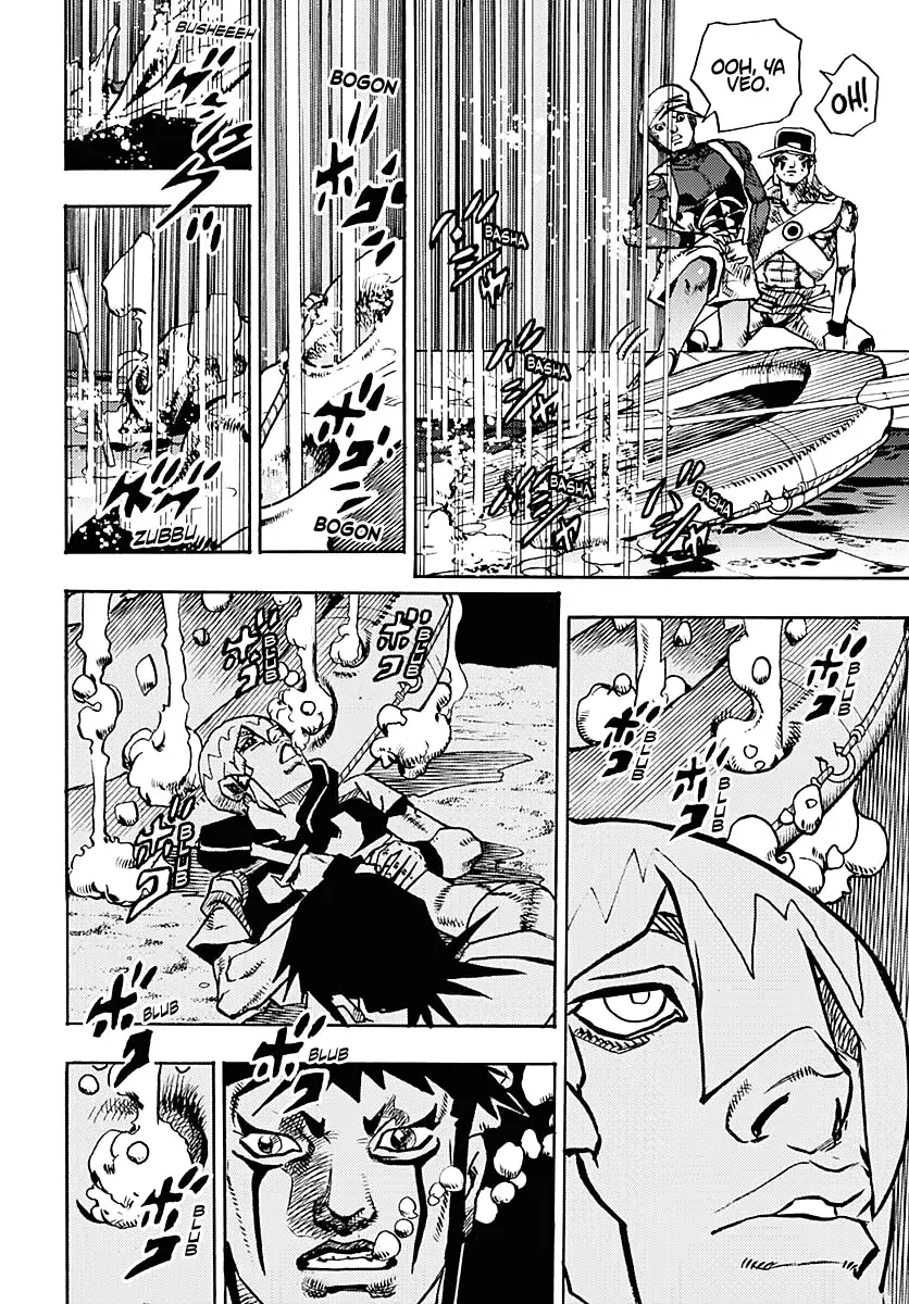 JoJo's Bizarre Adventure Parte 9: The JoJoLands Capitulo 11: Kailua Kona - Esperando la hora del vuelo, Parte 3 página 35