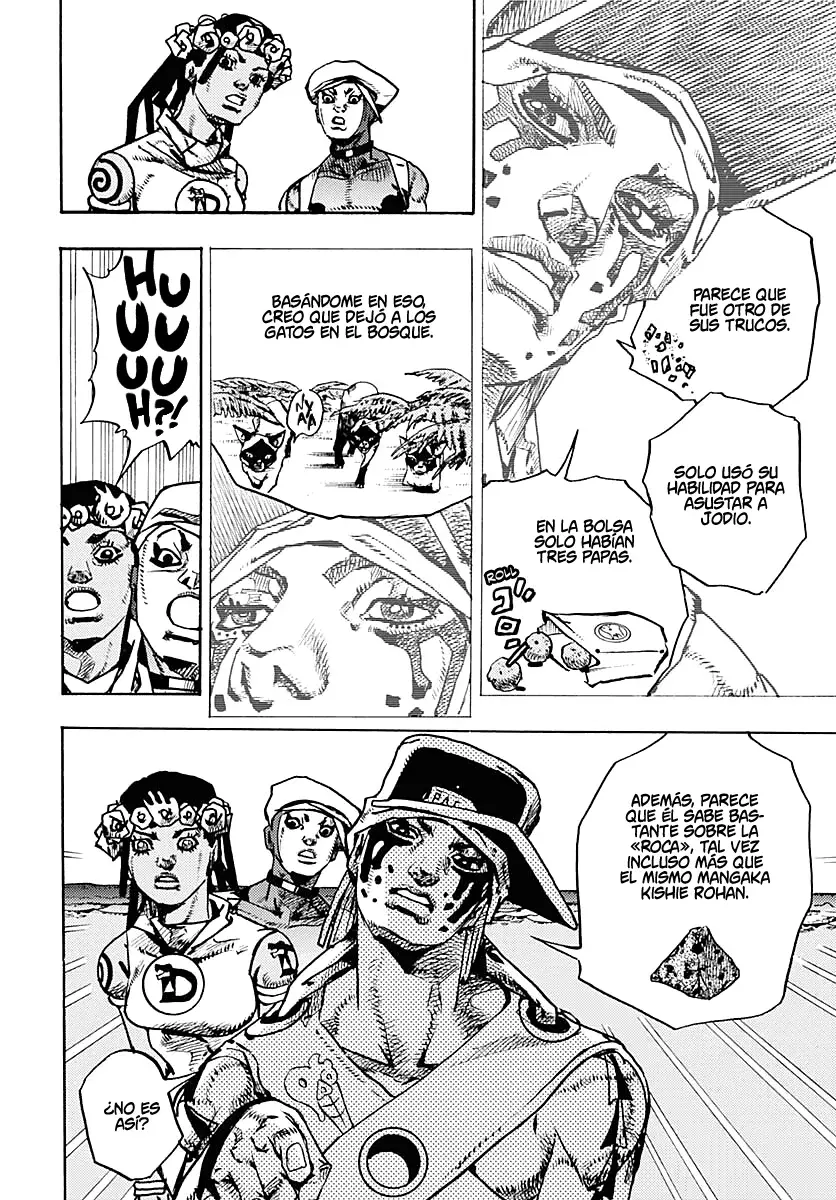 JoJo's Bizarre Adventure Parte 9: The JoJoLands Capitulo 11: Kailua Kona - Esperando la hora del vuelo, Parte 3 página 38
