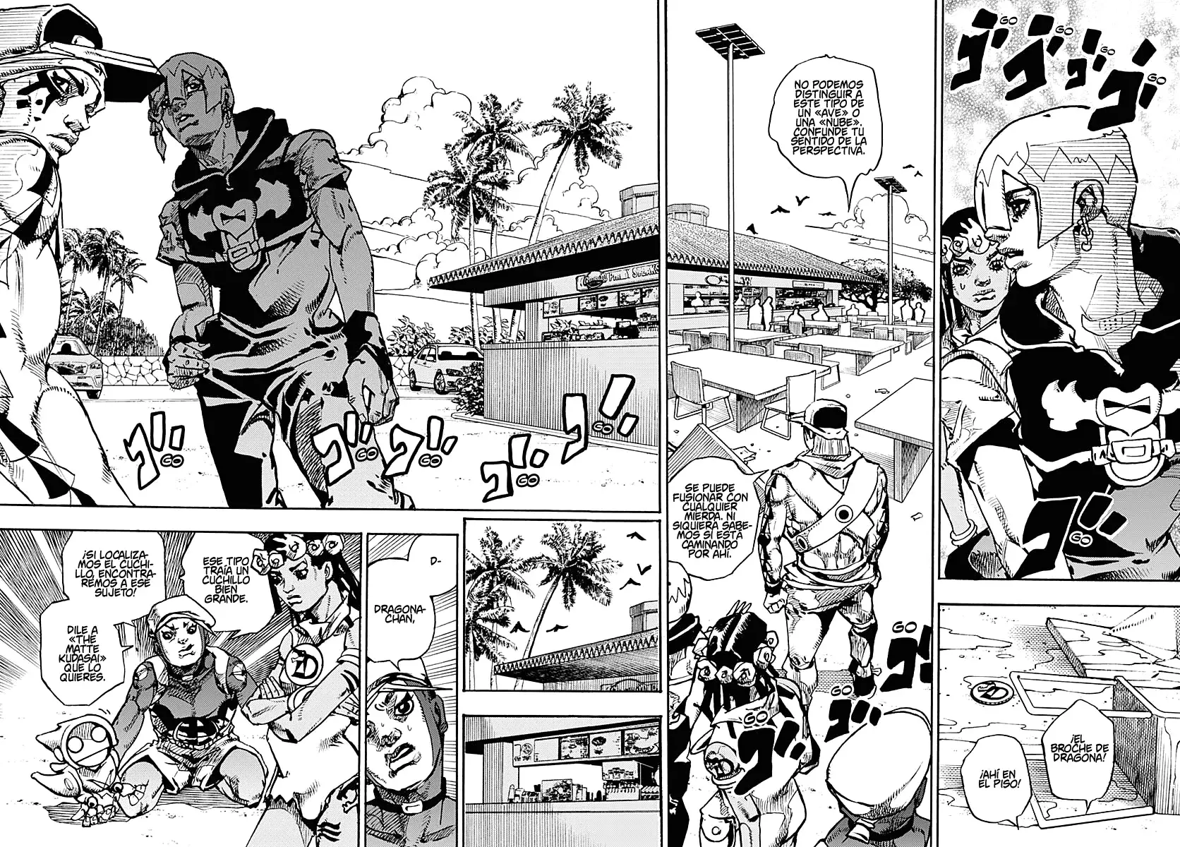 JoJo's Bizarre Adventure Parte 9: The JoJoLands Capitulo 11: Kailua Kona - Esperando la hora del vuelo, Parte 3 página 7