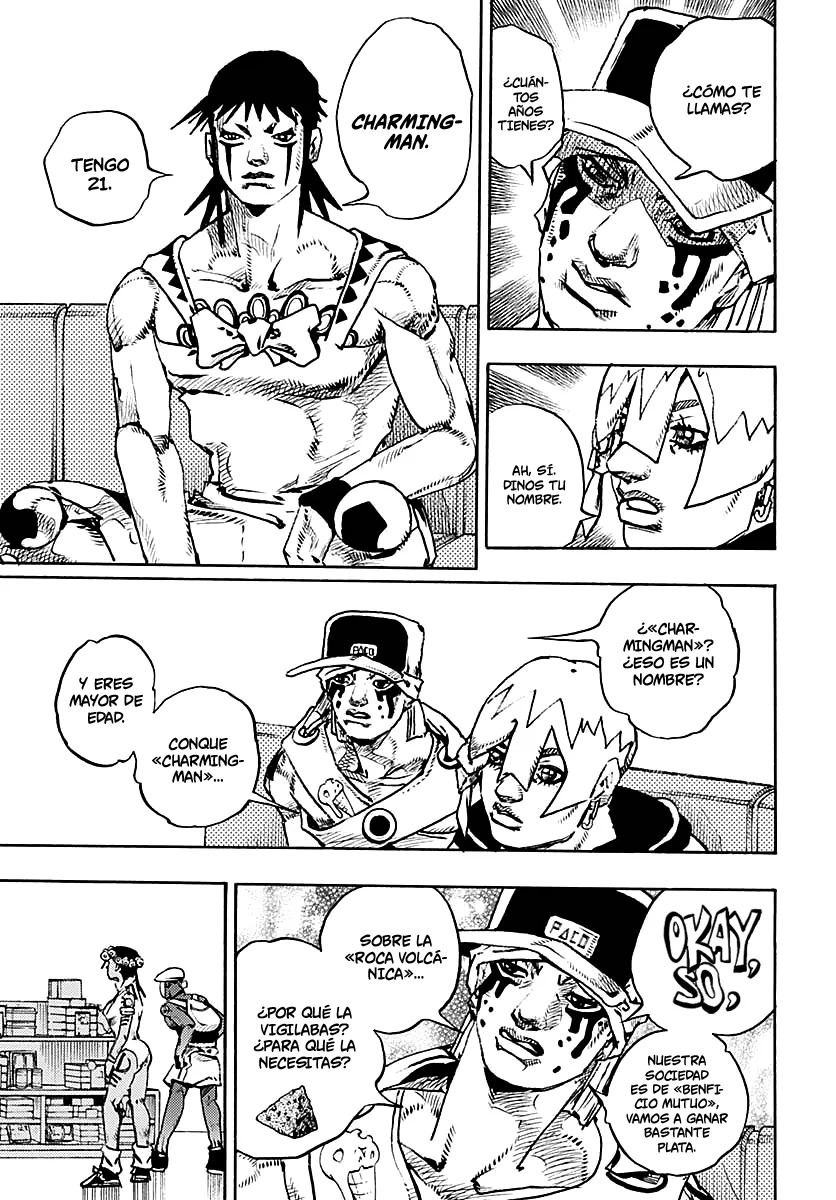 JoJo's Bizarre Adventure Parte 9: The JoJoLands Capitulo 12: Charming Man página 13