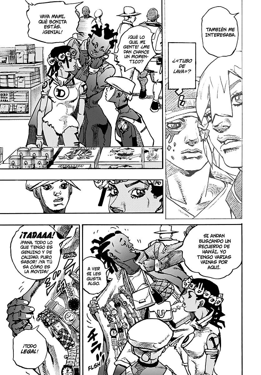 JoJo's Bizarre Adventure Parte 9: The JoJoLands Capitulo 12: Charming Man página 15