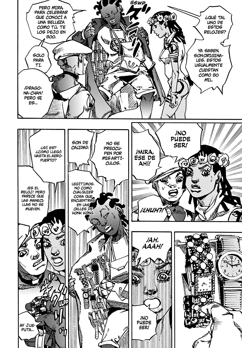 JoJo's Bizarre Adventure Parte 9: The JoJoLands Capitulo 12: Charming Man página 16